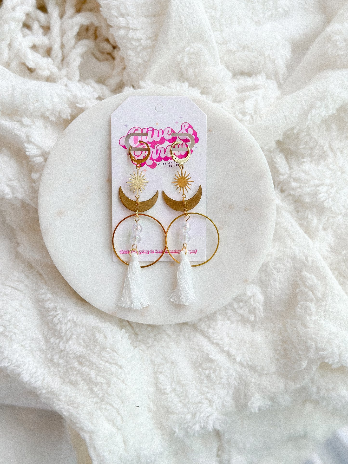 Crescent Moon Dangles