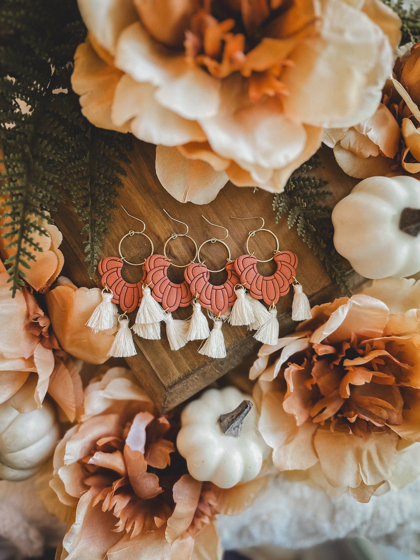 Terracotta Tassle Dangles