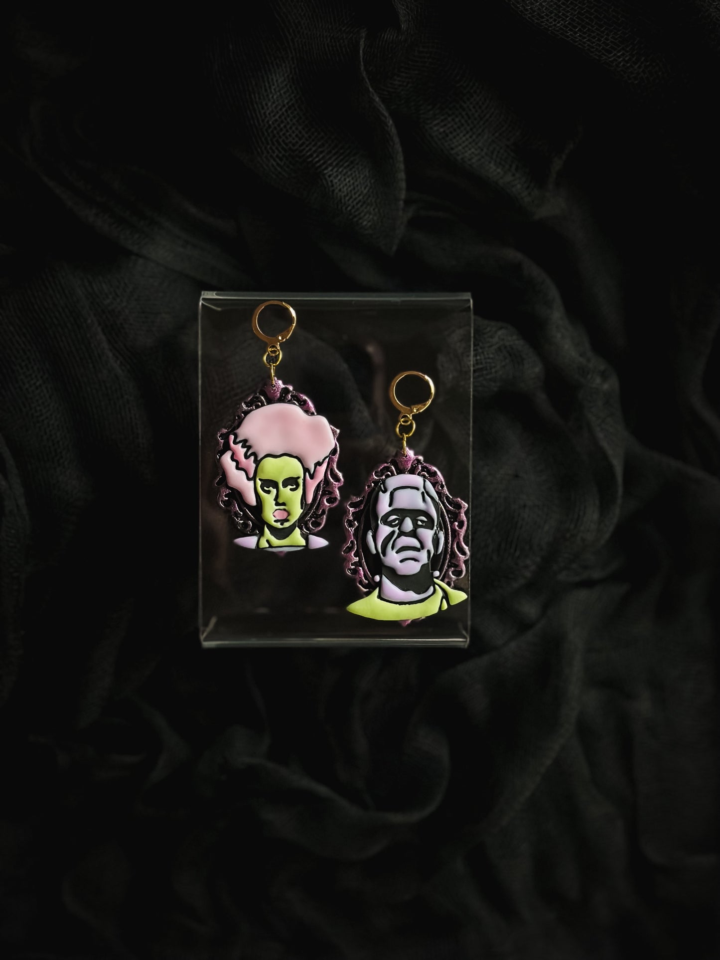 Frankenstein + Bride Vintage Broach Drops