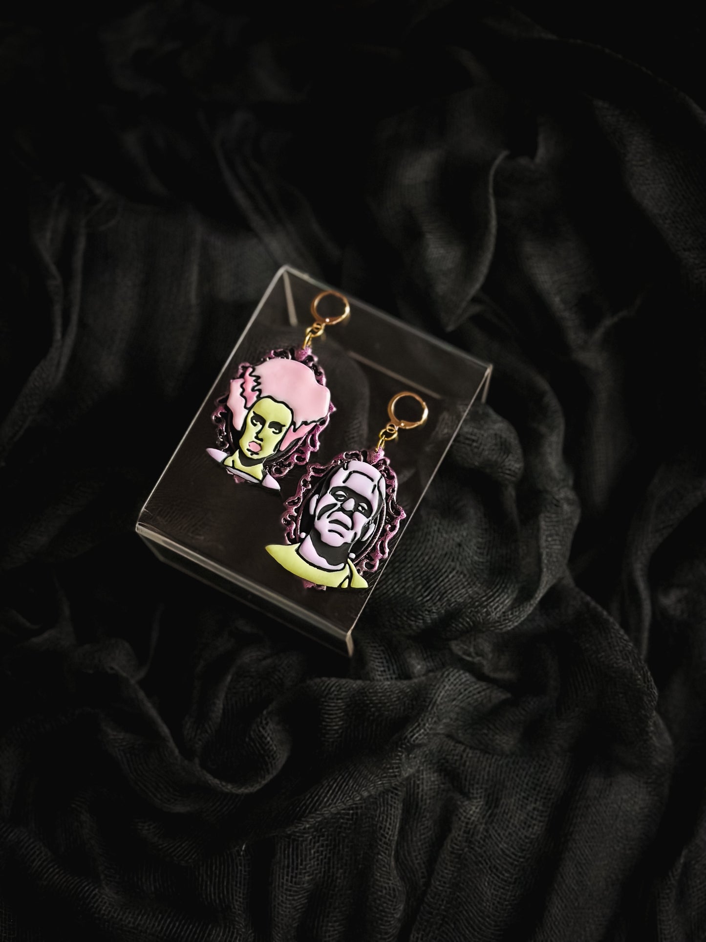 Frankenstein + Bride Vintage Broach Drops