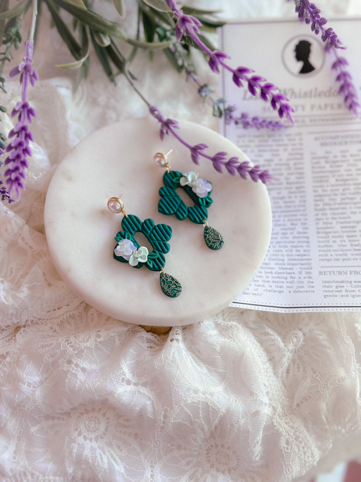 Colin Emerald Floral Drops