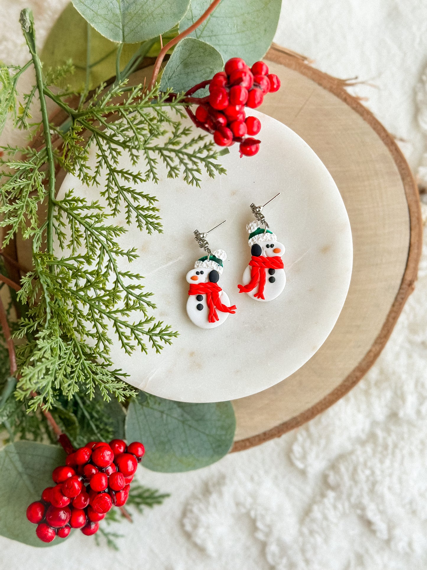 Snoopy Snowman on Crystal Snowflakes