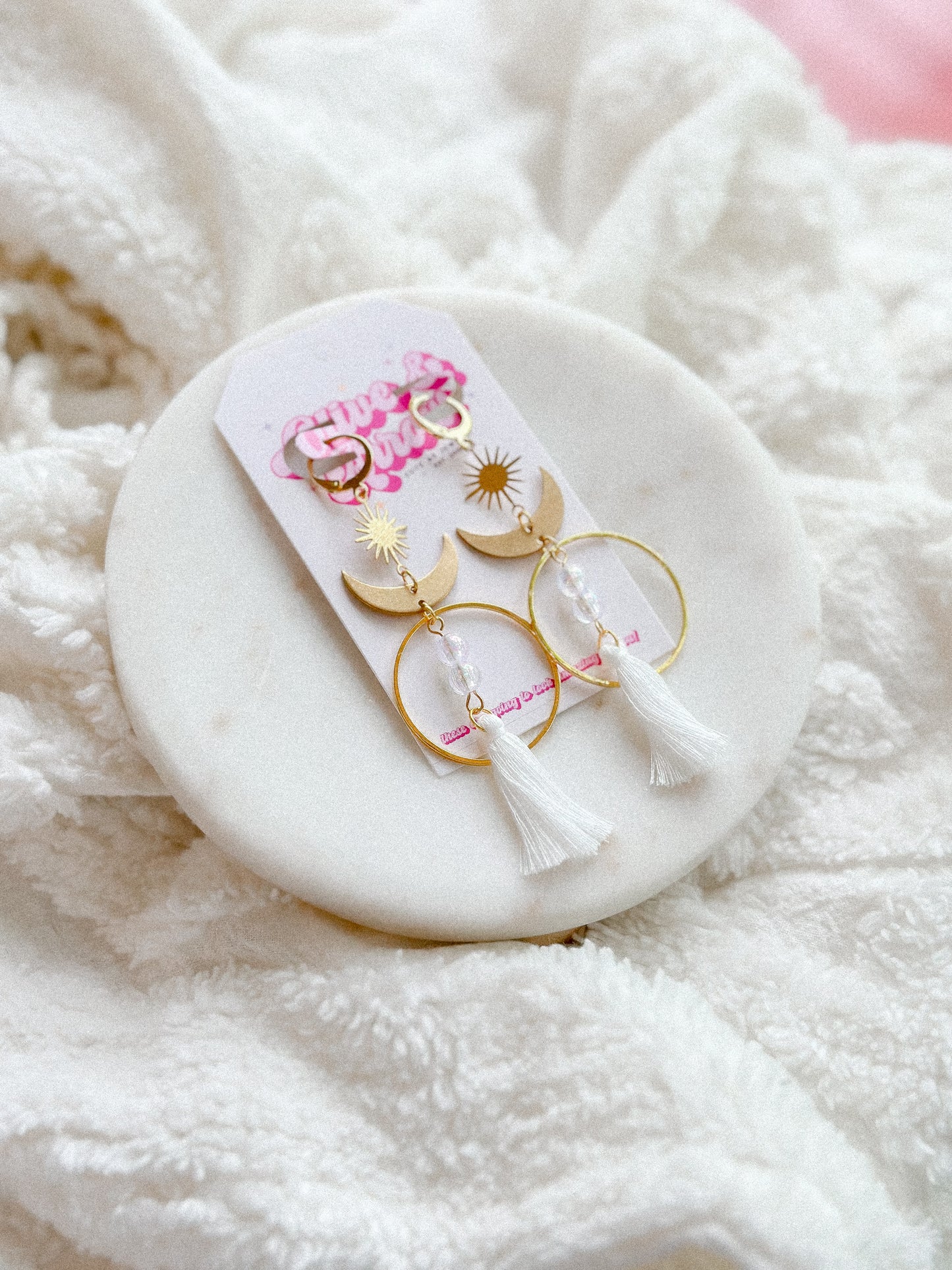 Crescent Moon Dangles