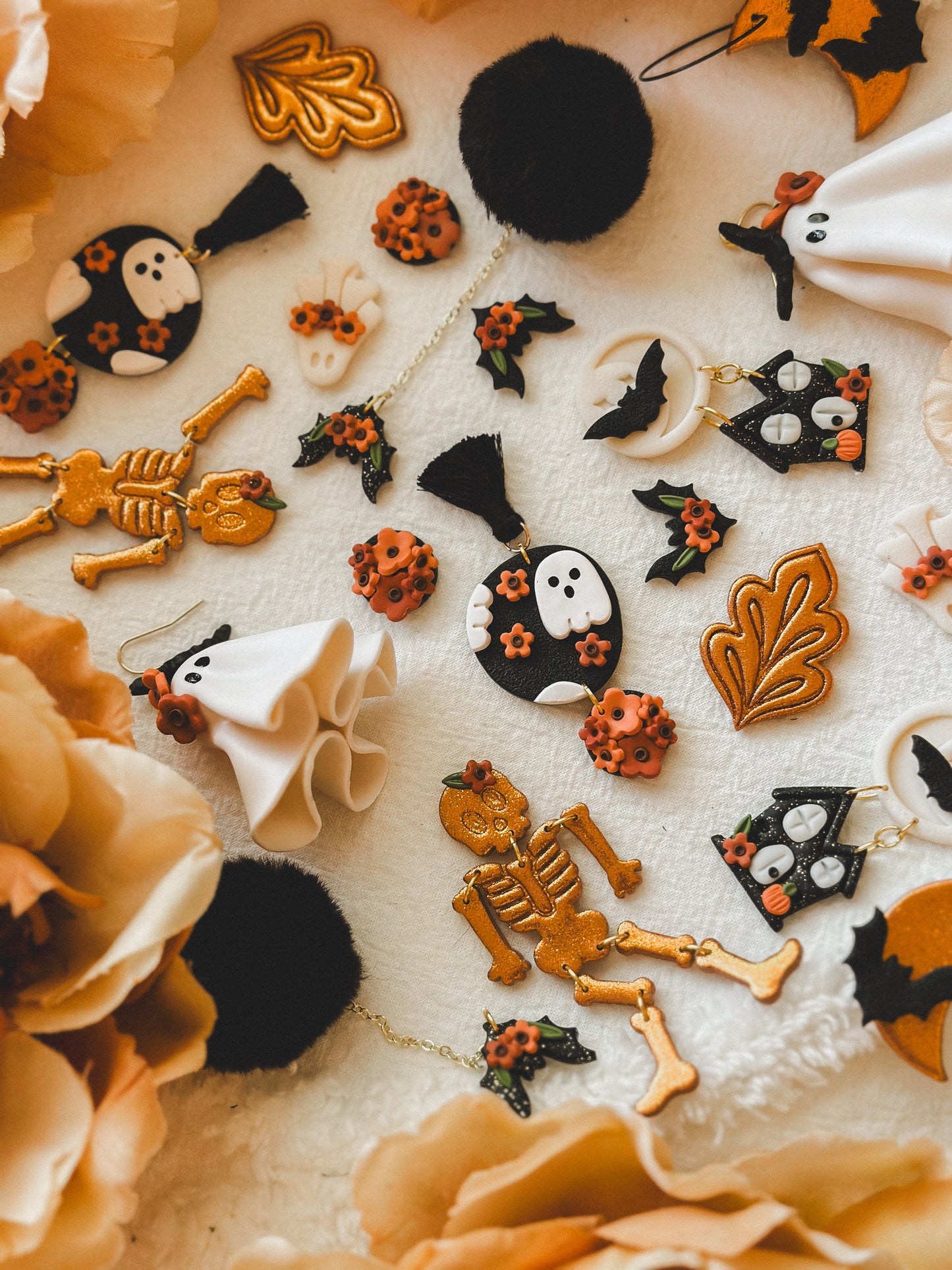 Copper Floral Skellies