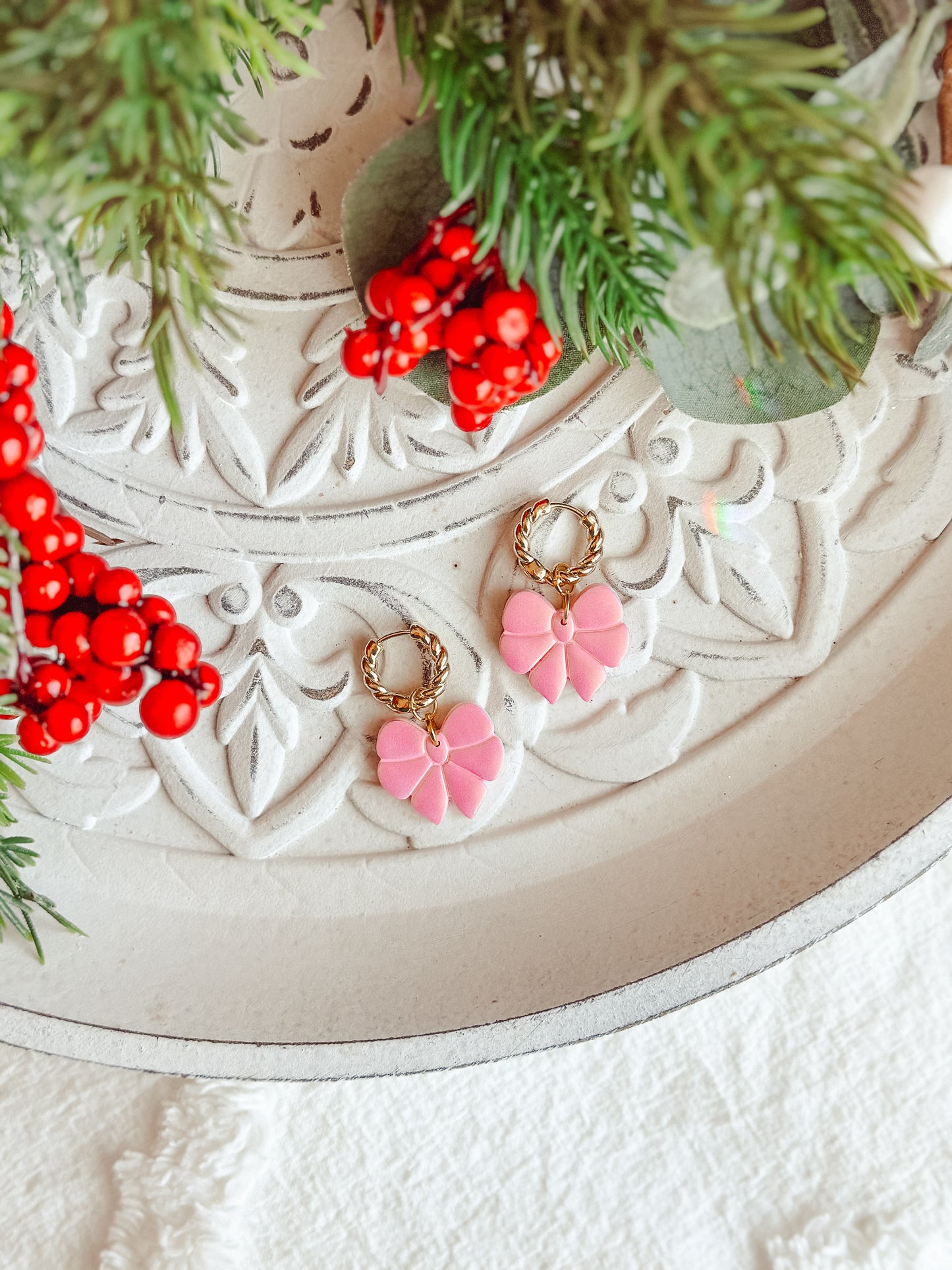 Pink Satin Bows Huggies