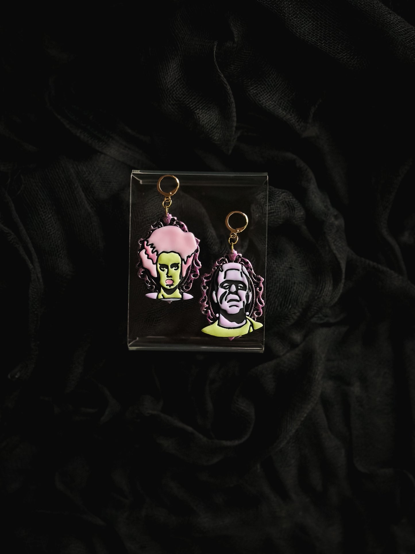 Frankenstein + Bride Vintage Broach Drops
