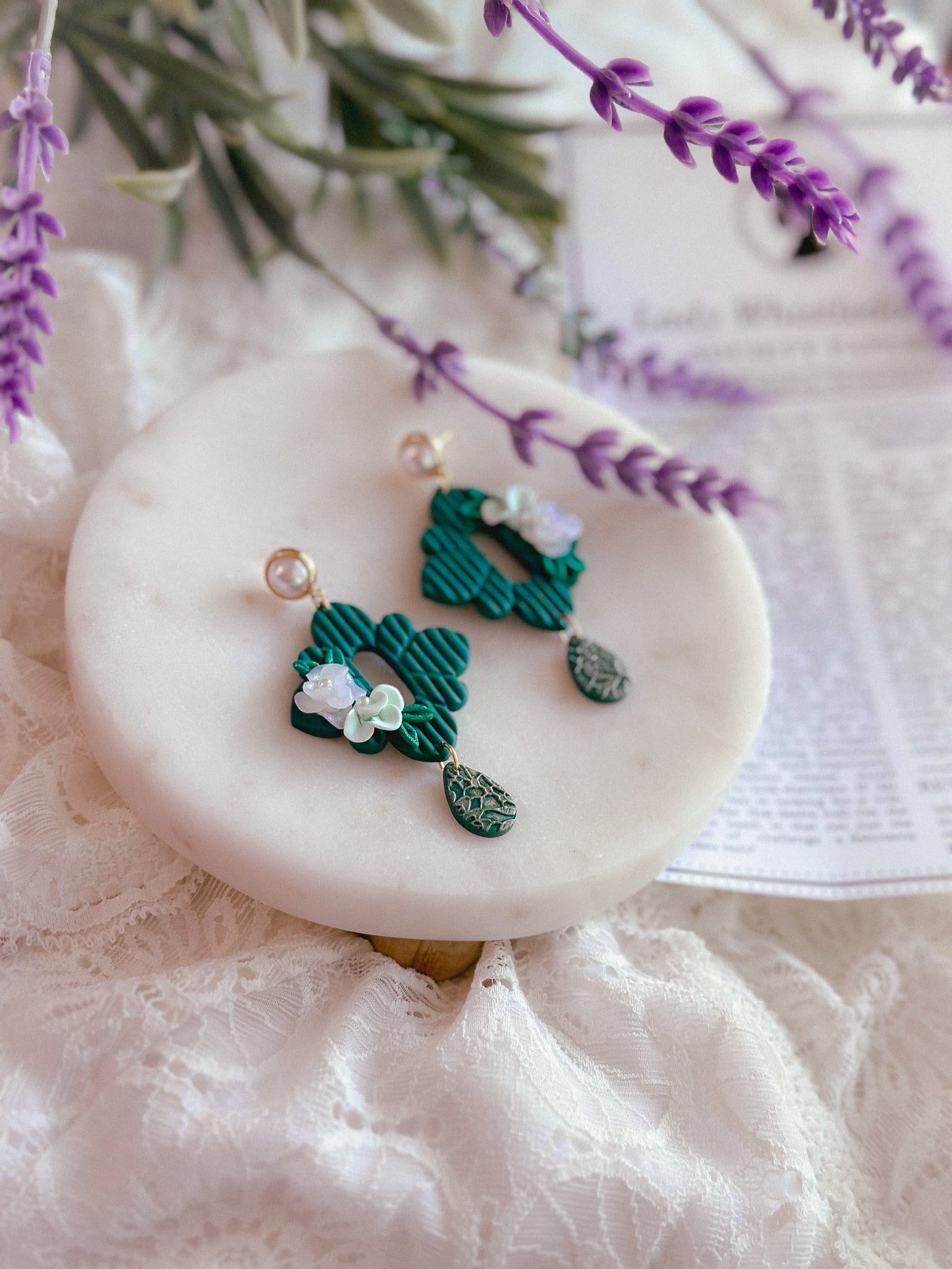Colin Emerald Floral Drops