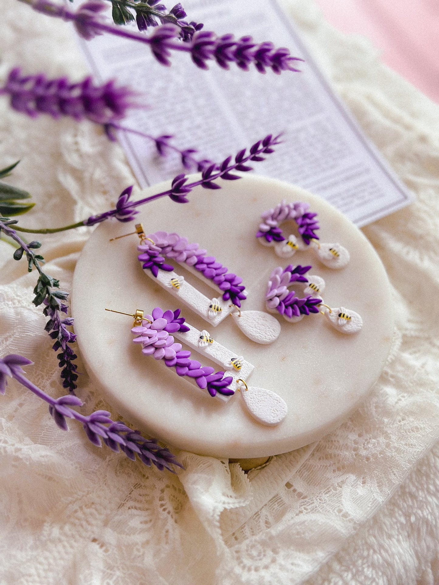 Wisteria Daisy Window Statement Studs