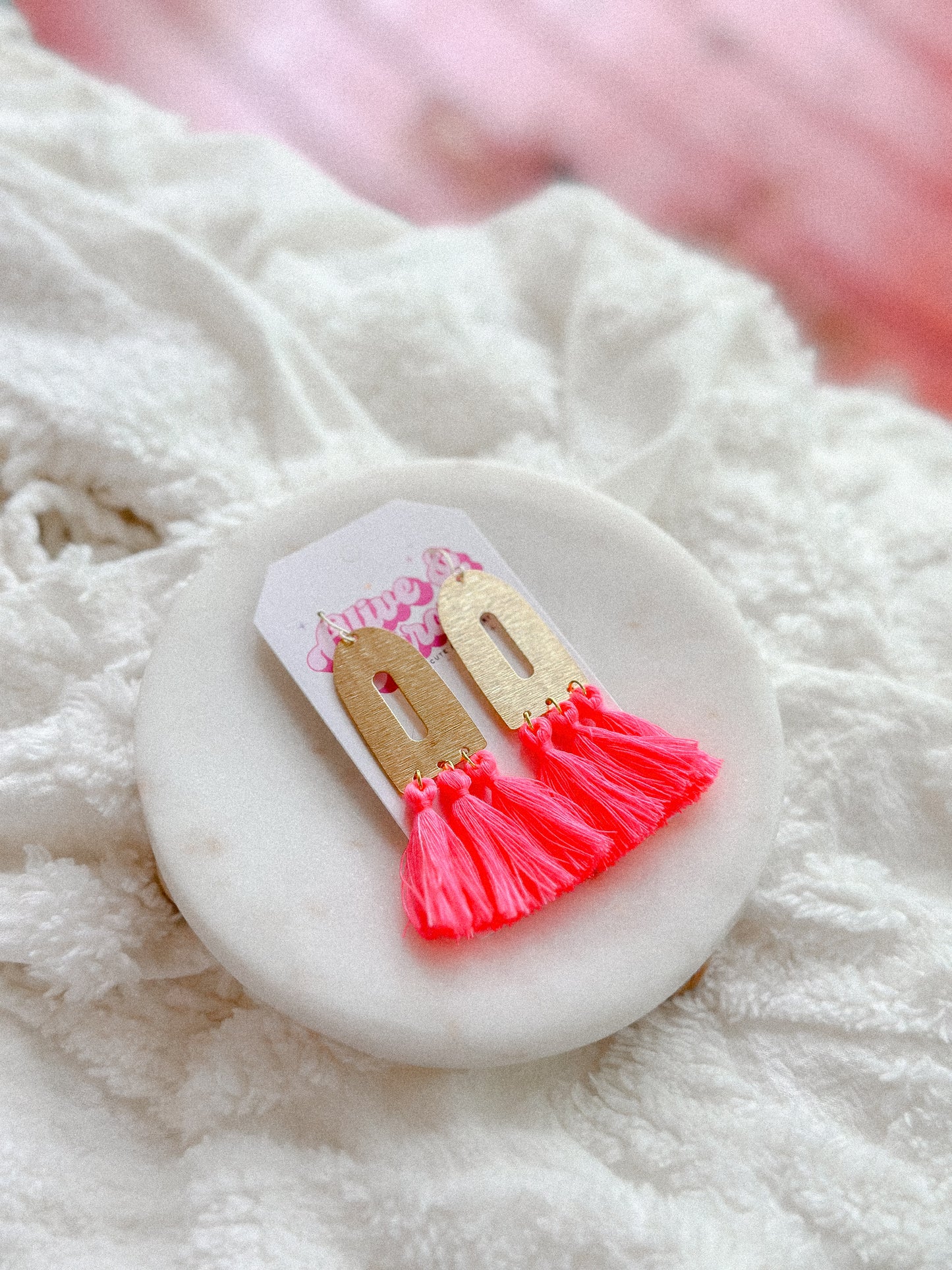 Pink Tassel Arches