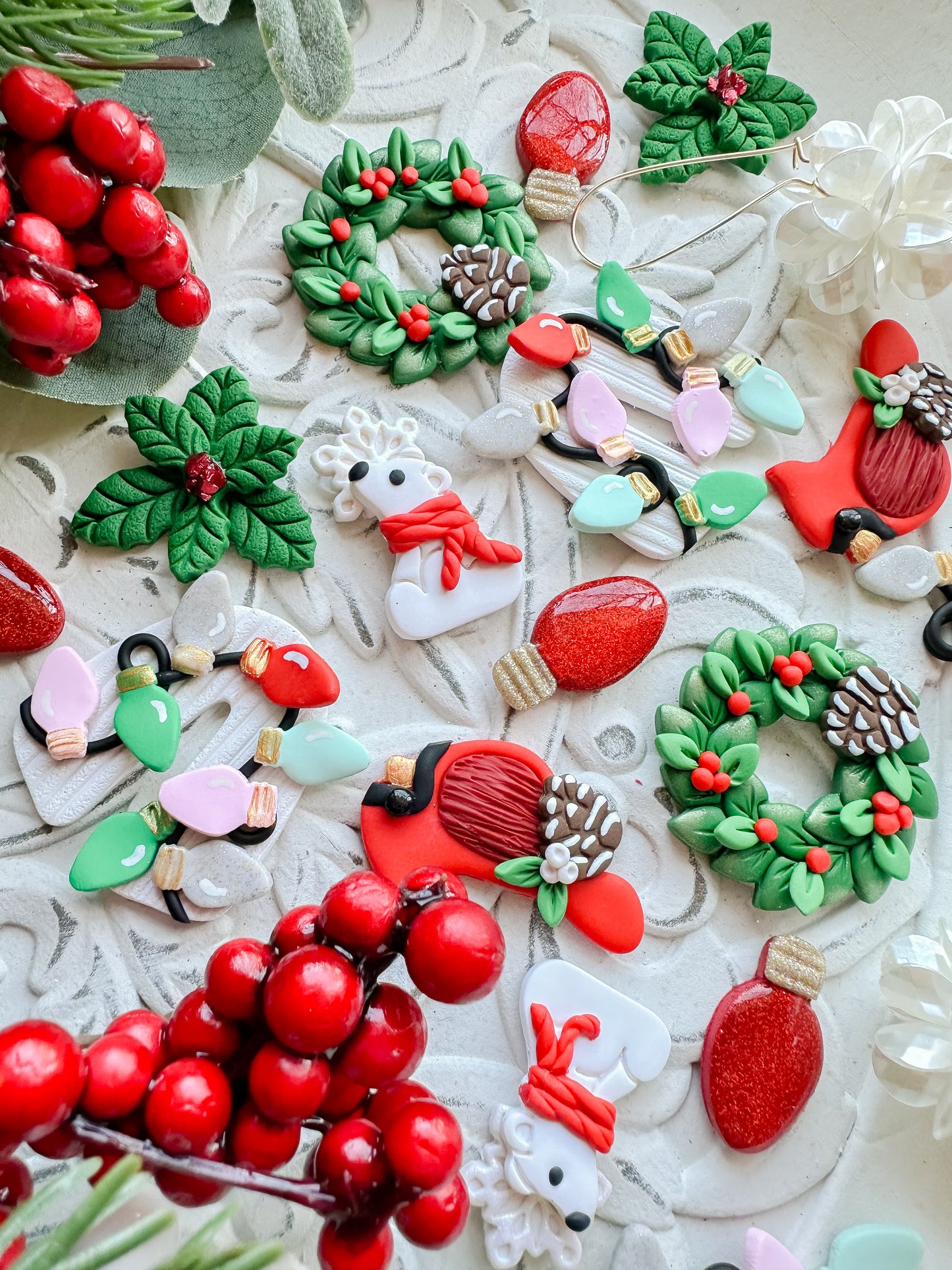 Polar Bear Snowflake Drops