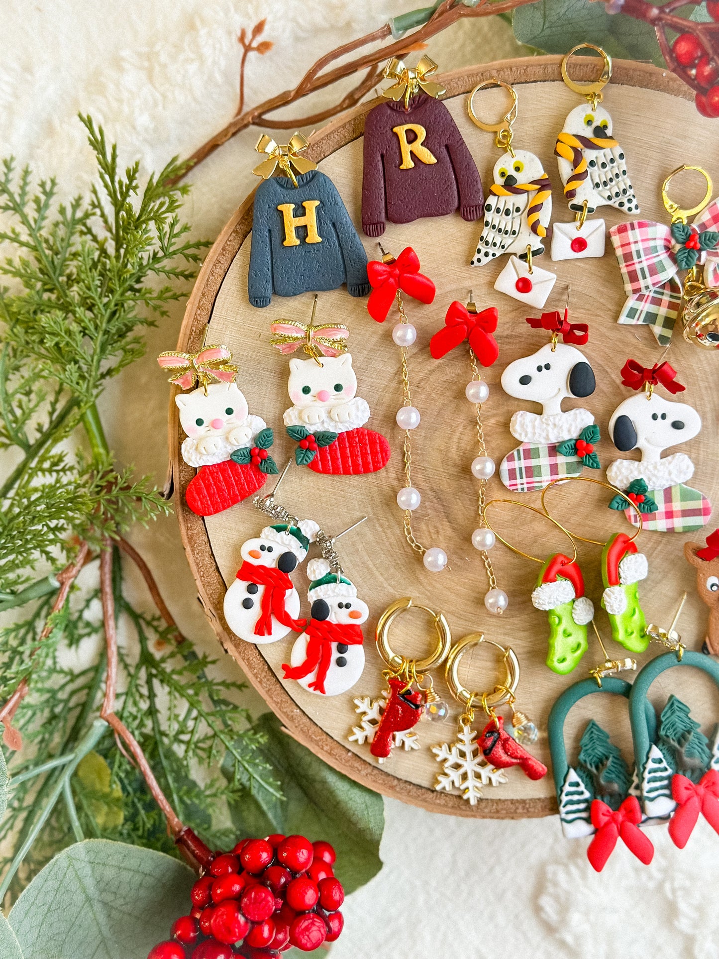 Snoopy Snowman on Crystal Snowflakes