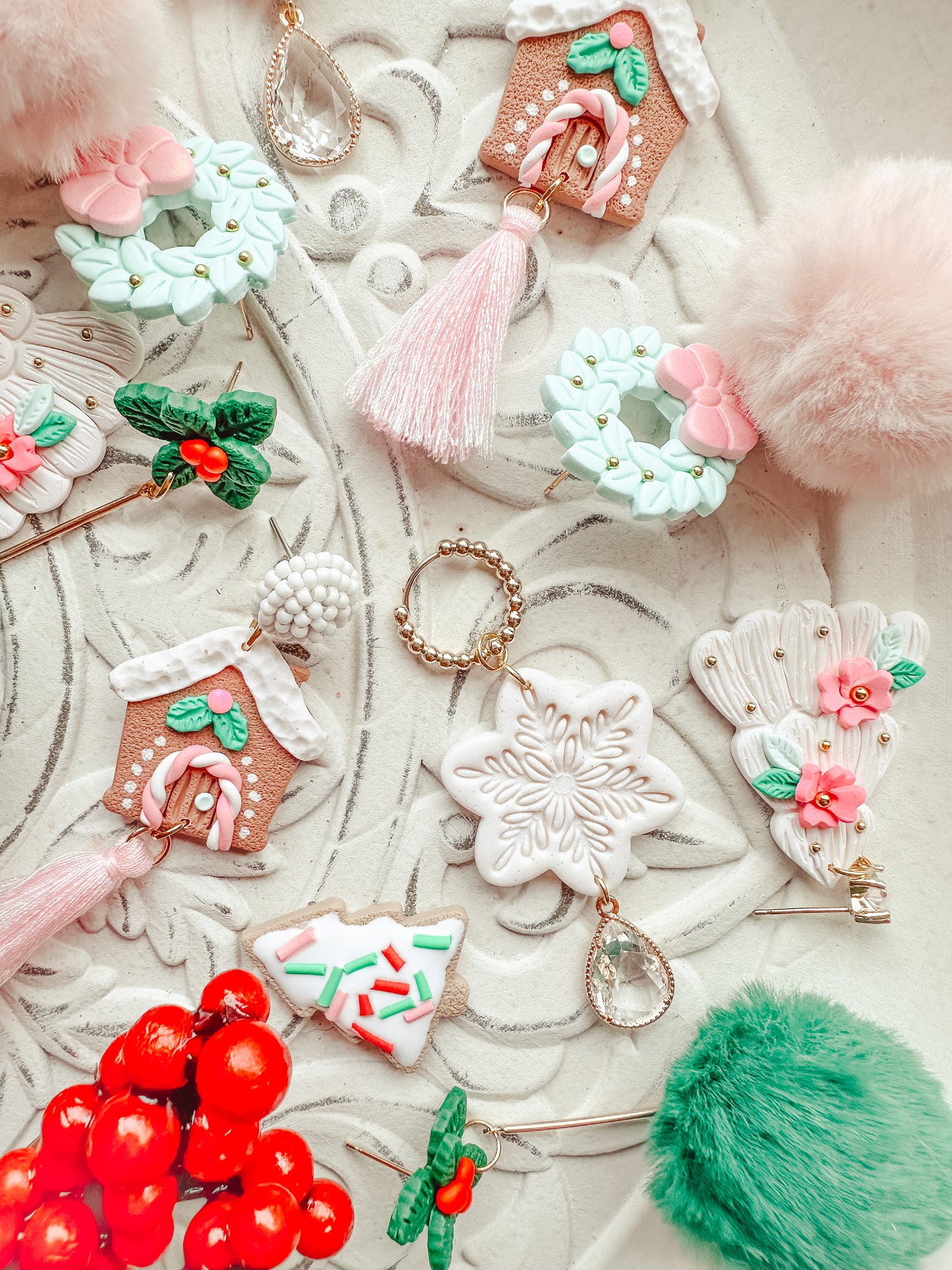 Gingerbread House Tassel Dangles