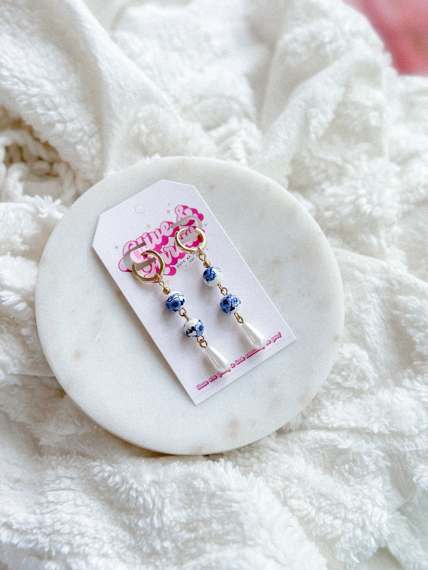 Double Chinoiserie + Pearl Bead Drops
