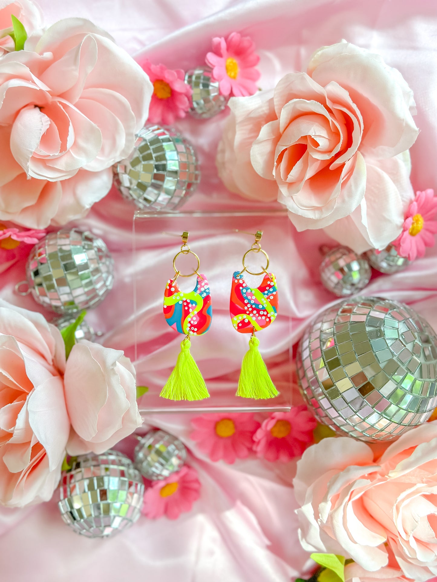Hot Skatin’ Barbie Neon 90’s Tassle Drops