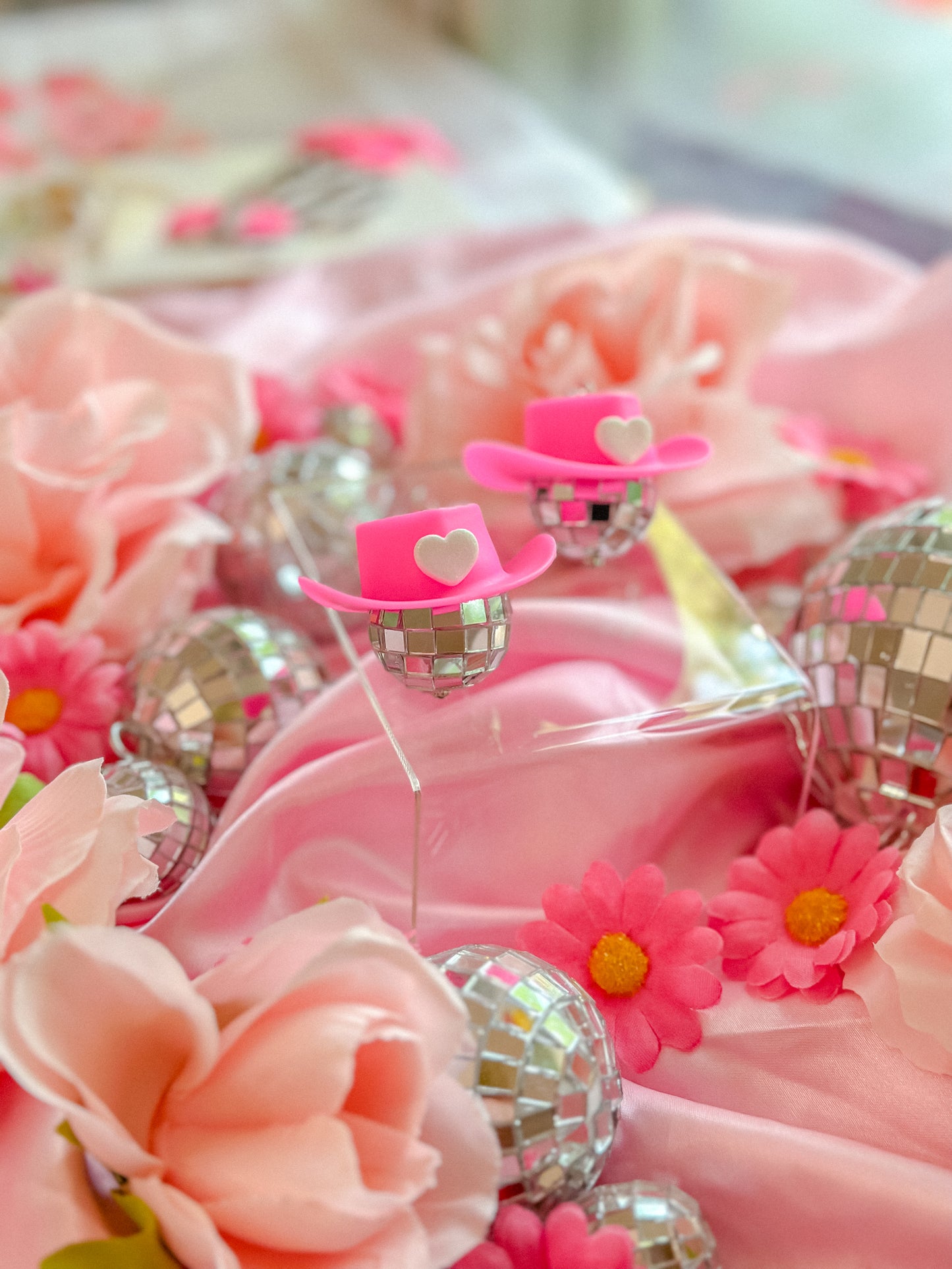 Cowgirl Barbie Disco Ball Hats