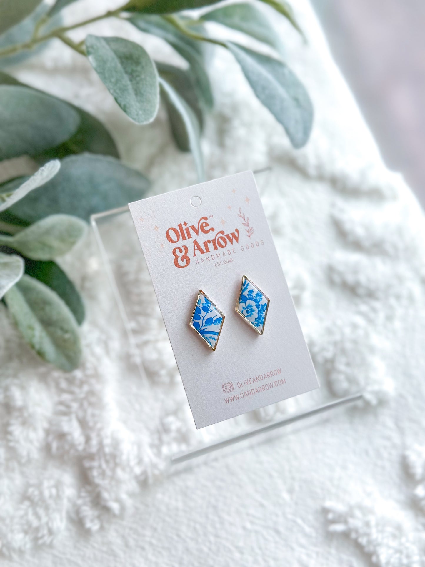 Chinoiserie Diamond Studs