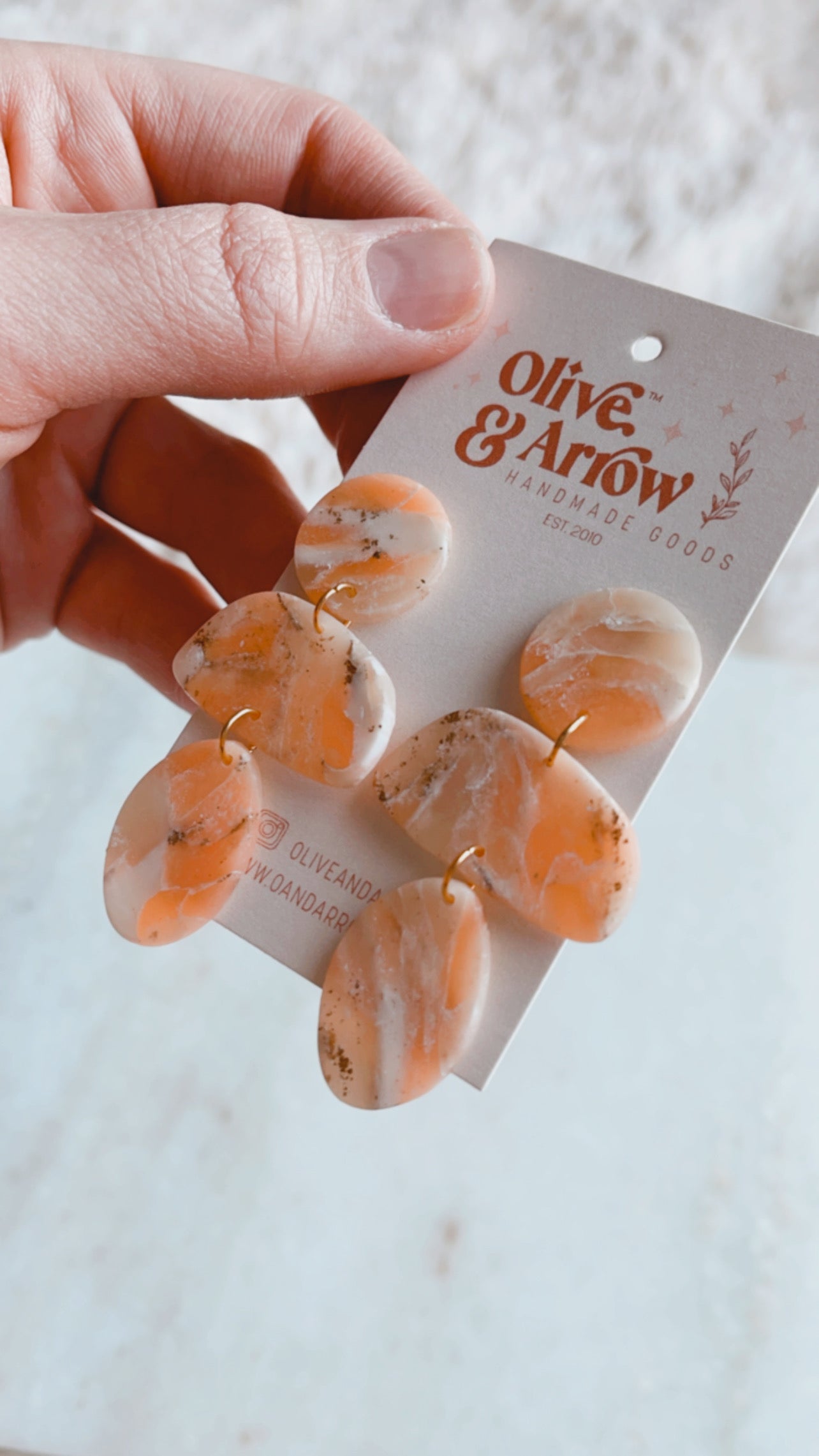 Coral Quartz Lil Abstract Dangles // Spring Collection