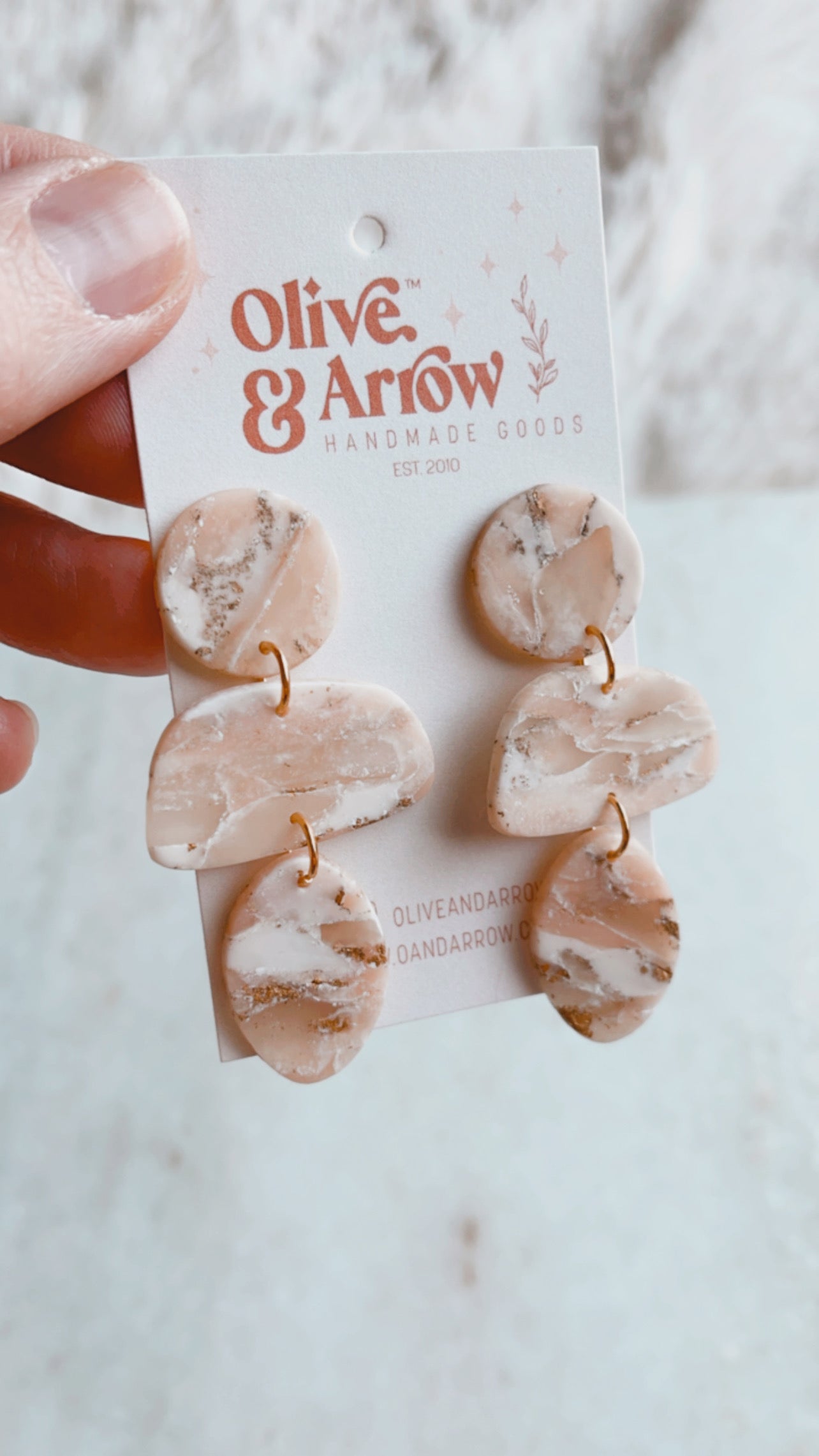 Quartz Lil Abstract Dangles // Spring Collection