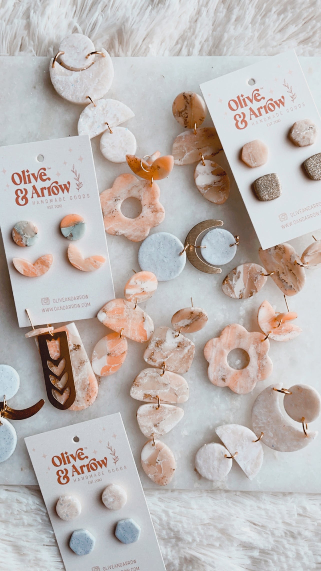 Moonstone Quartz + Stardust Stud Pack // Spring Collection