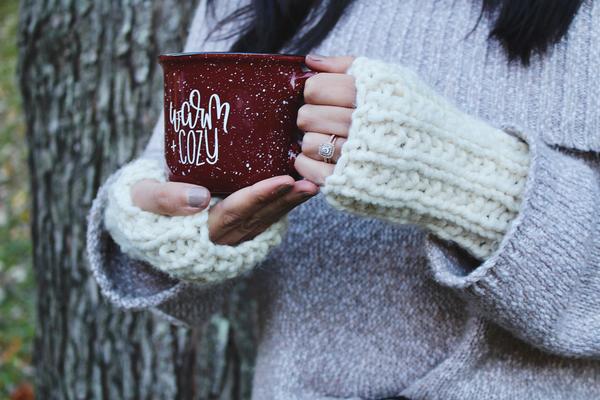 Knitting Pattern Fingerless Gloves Ribbed Adult Mitts