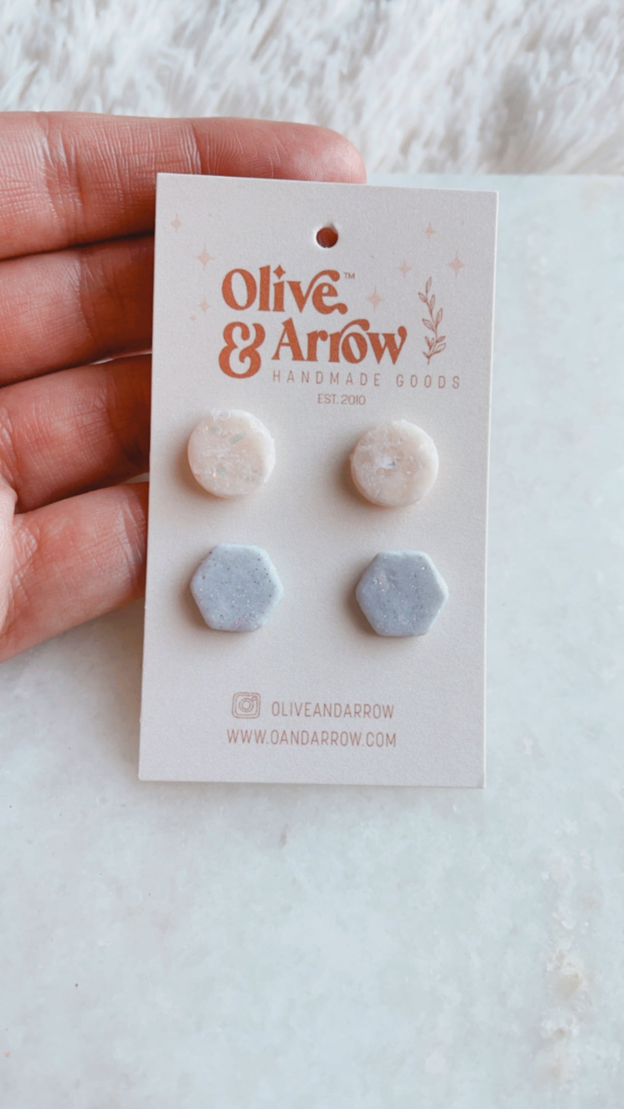 Moonstone Quartz + Stardust Stud Pack // Spring Collection