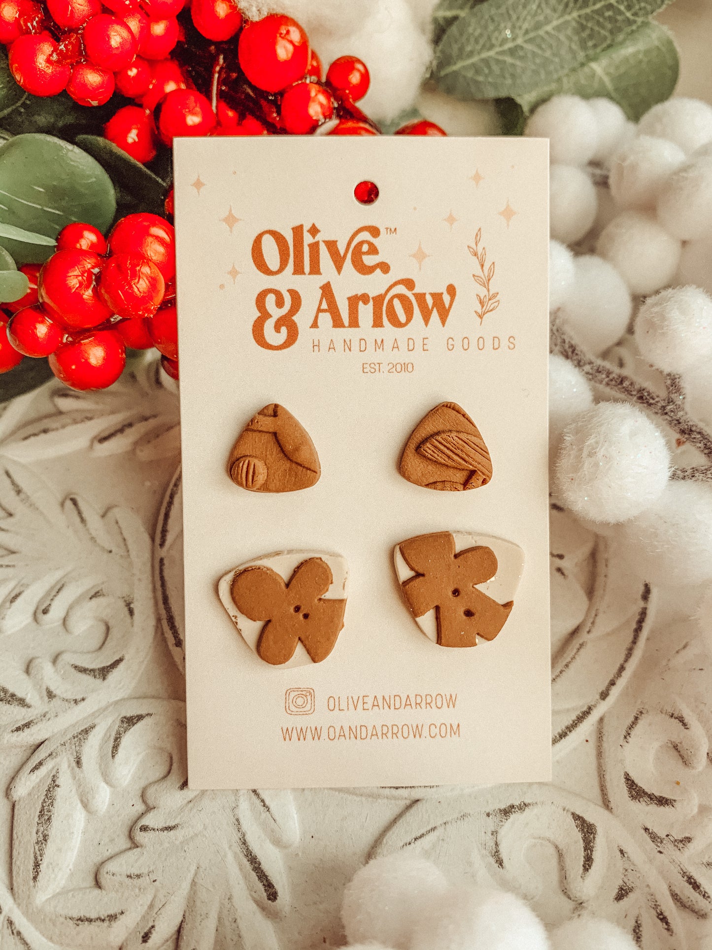 Gingerbread Shimmer + Textured Studs PACK