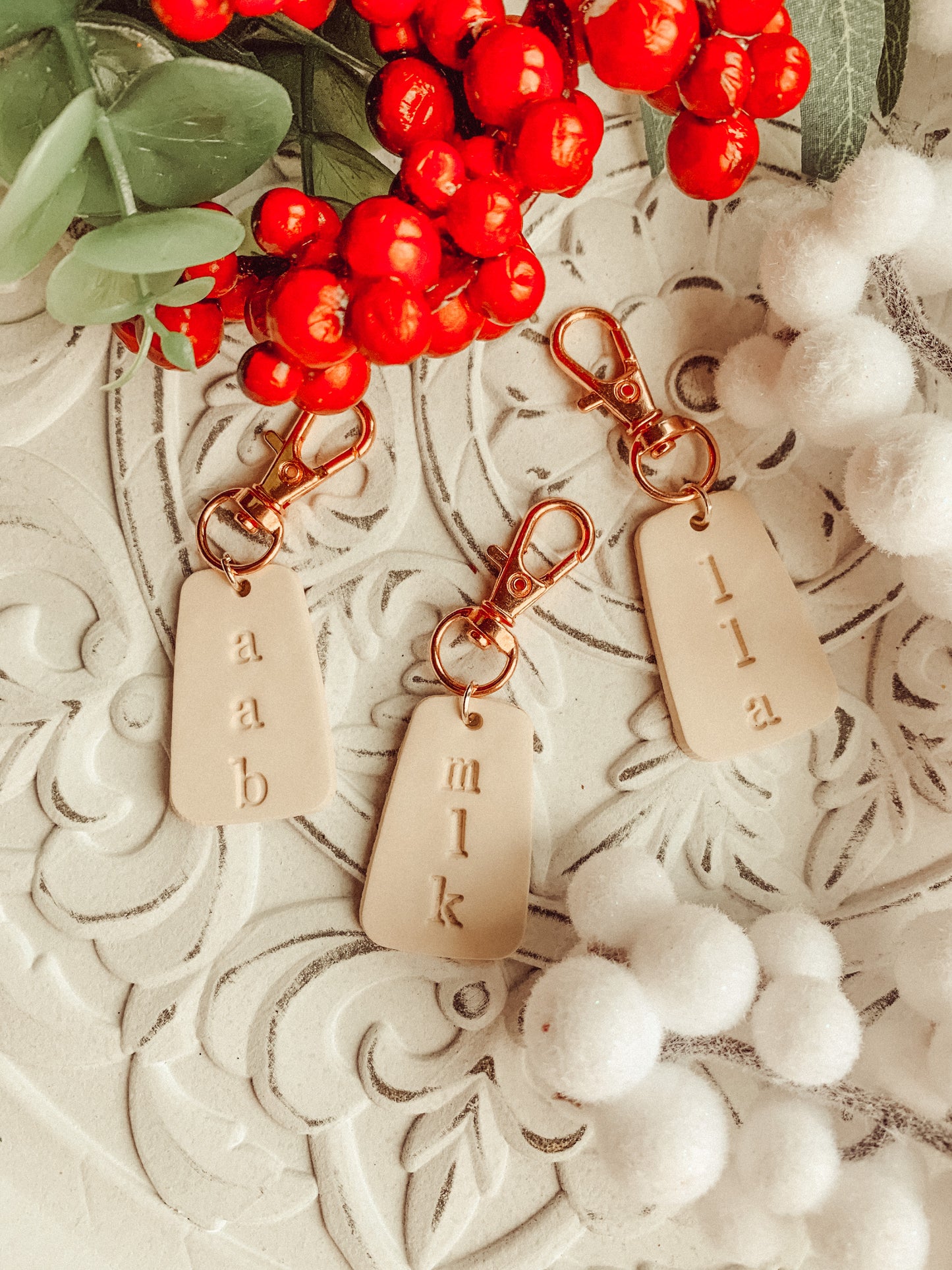 Custom Initials Keychain
