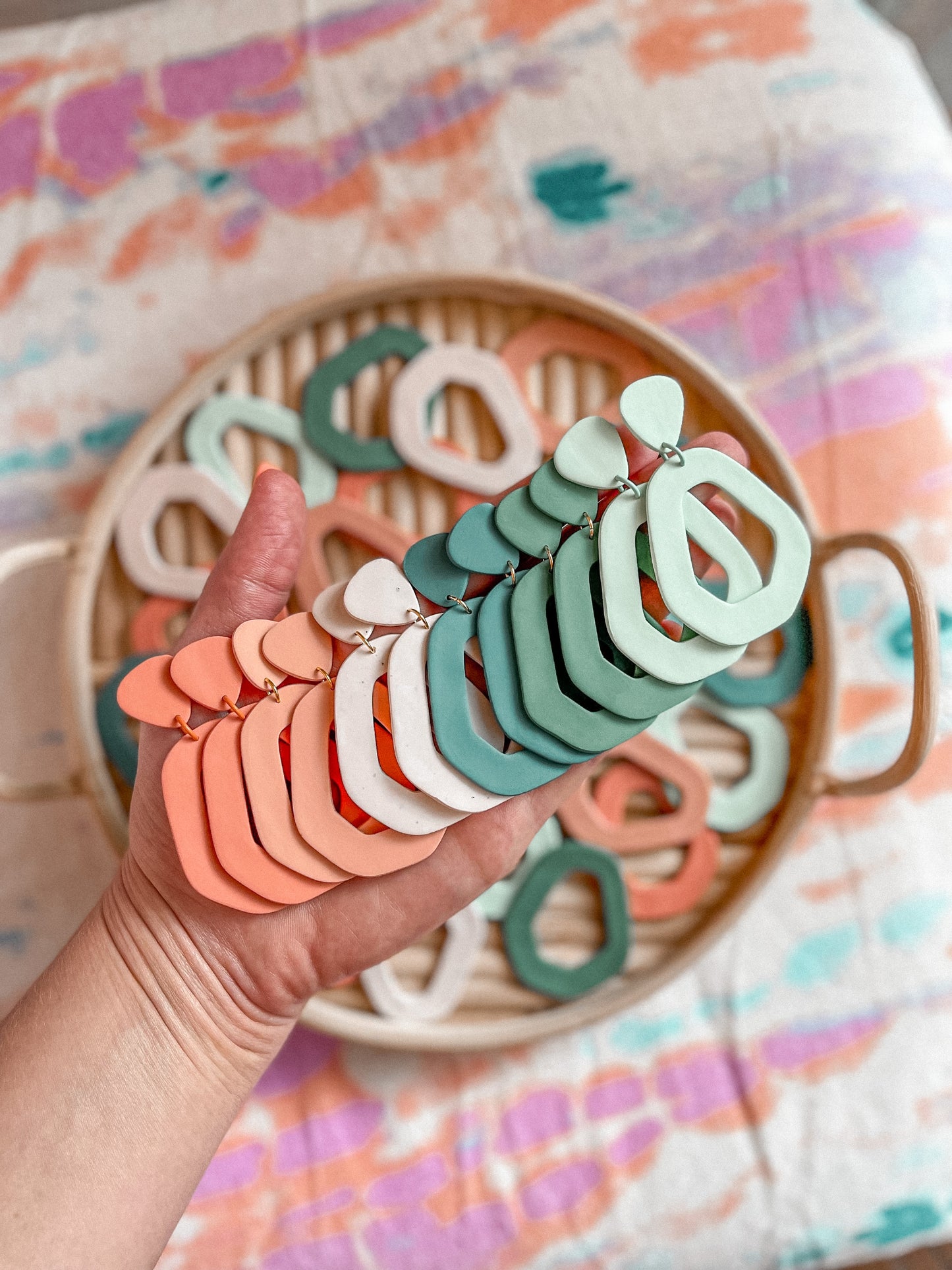 Summer Palette Geo Dangles // Summer Collection