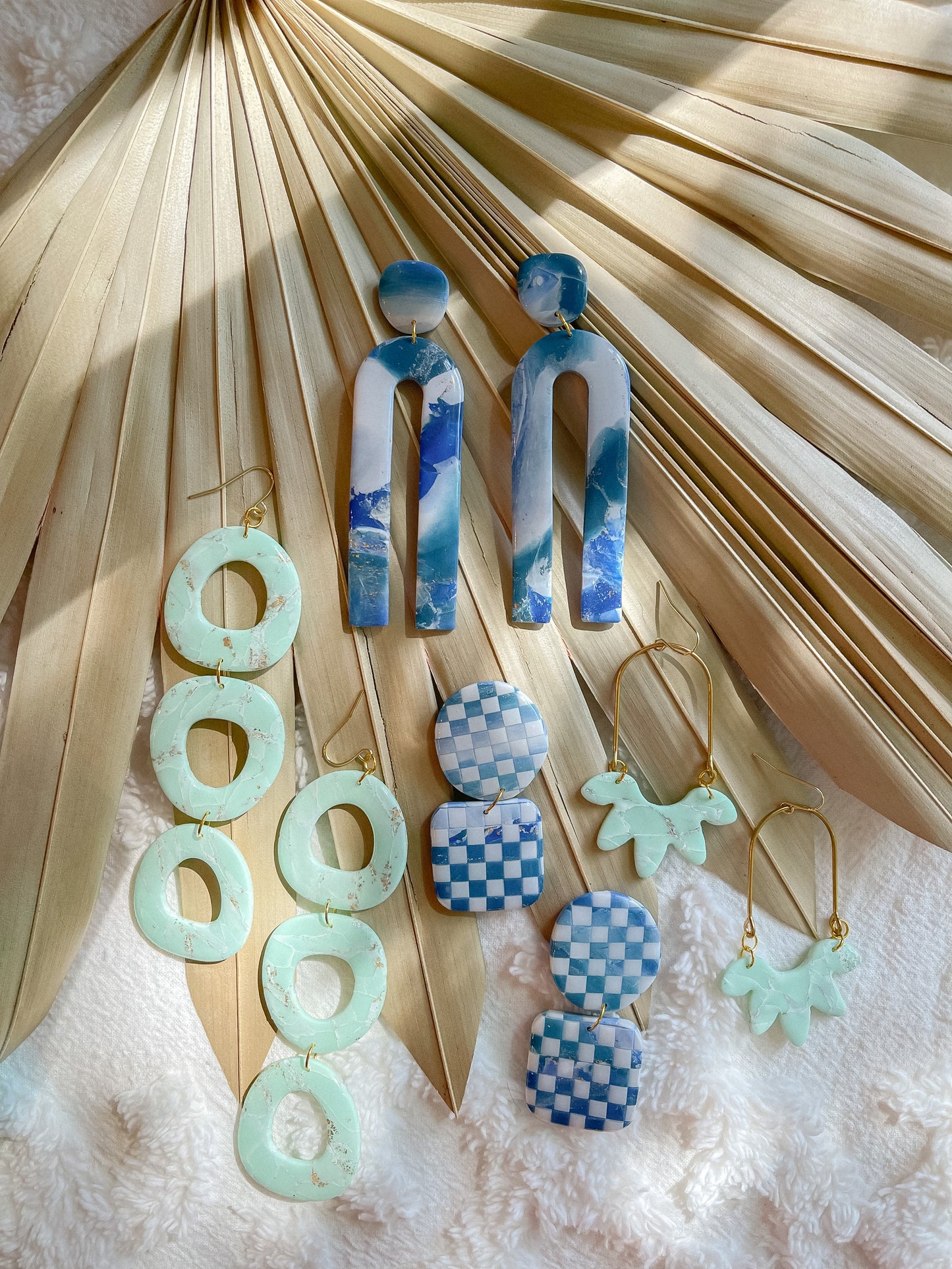 Aqua Marble Arch Dangles // Summer Collection 2022