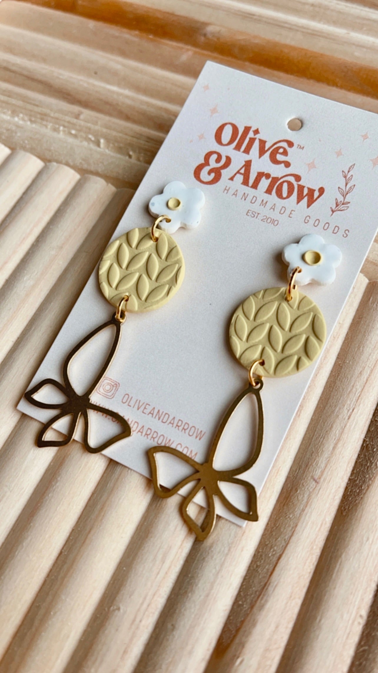 Lemonade + Daisy Butterfly Dangles // Spring Collection