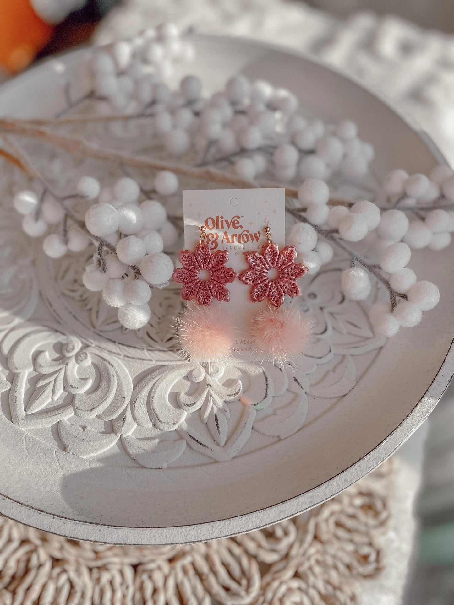 EXTRAS SALE! Sugar Plum Fairy Fur Pom Dangles // Holiday 22