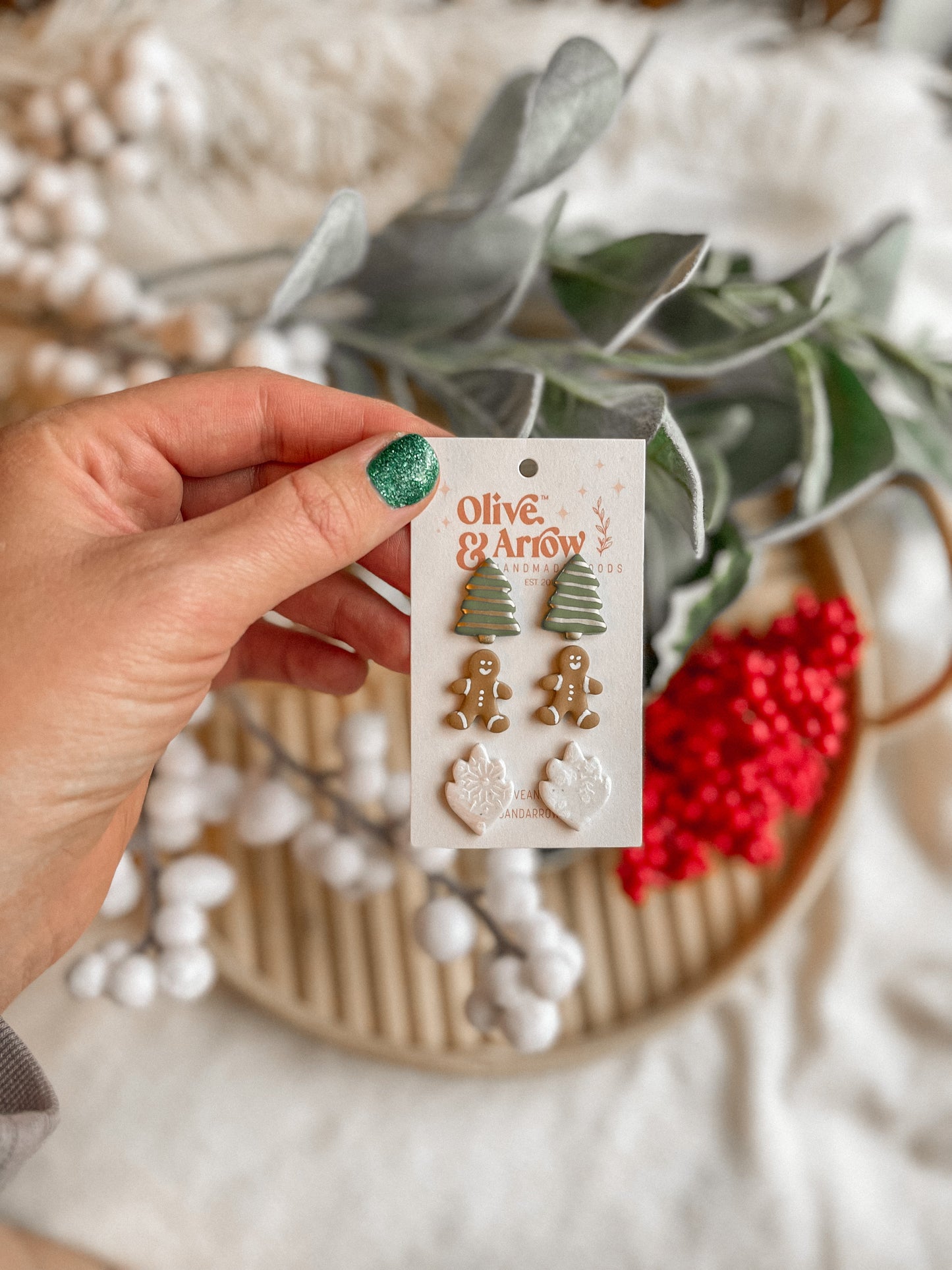 Gingerbread Man Stud Pack // Holiday Collection