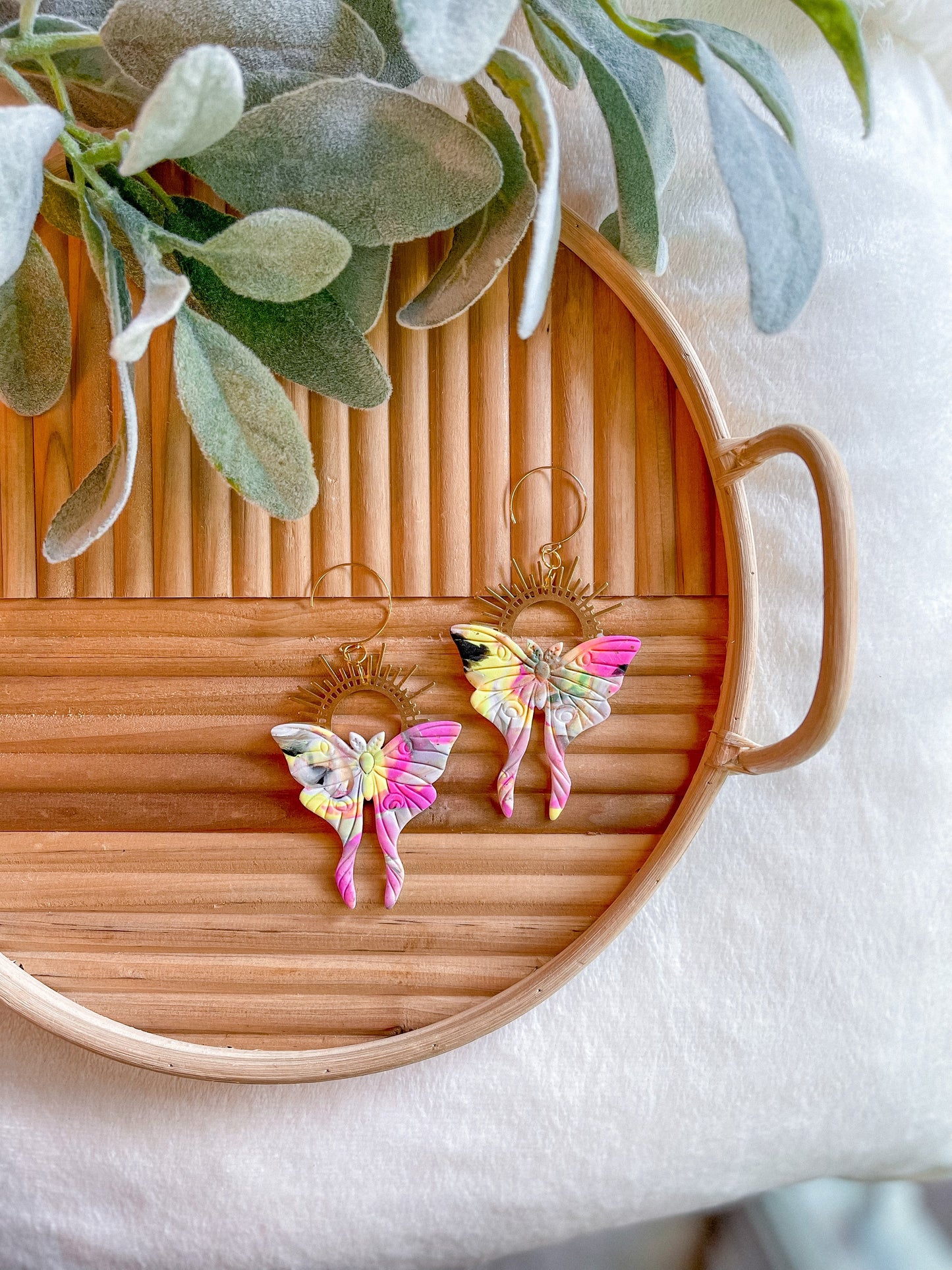 IMPERFECT Luna Moth Halo Dangles // Jackson Collection