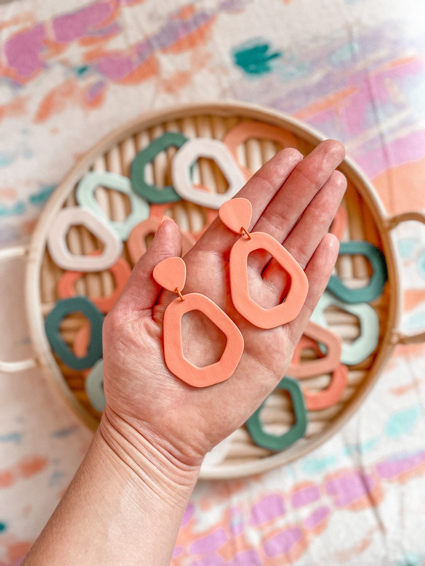 Summer Palette Geo Dangles // Summer Collection