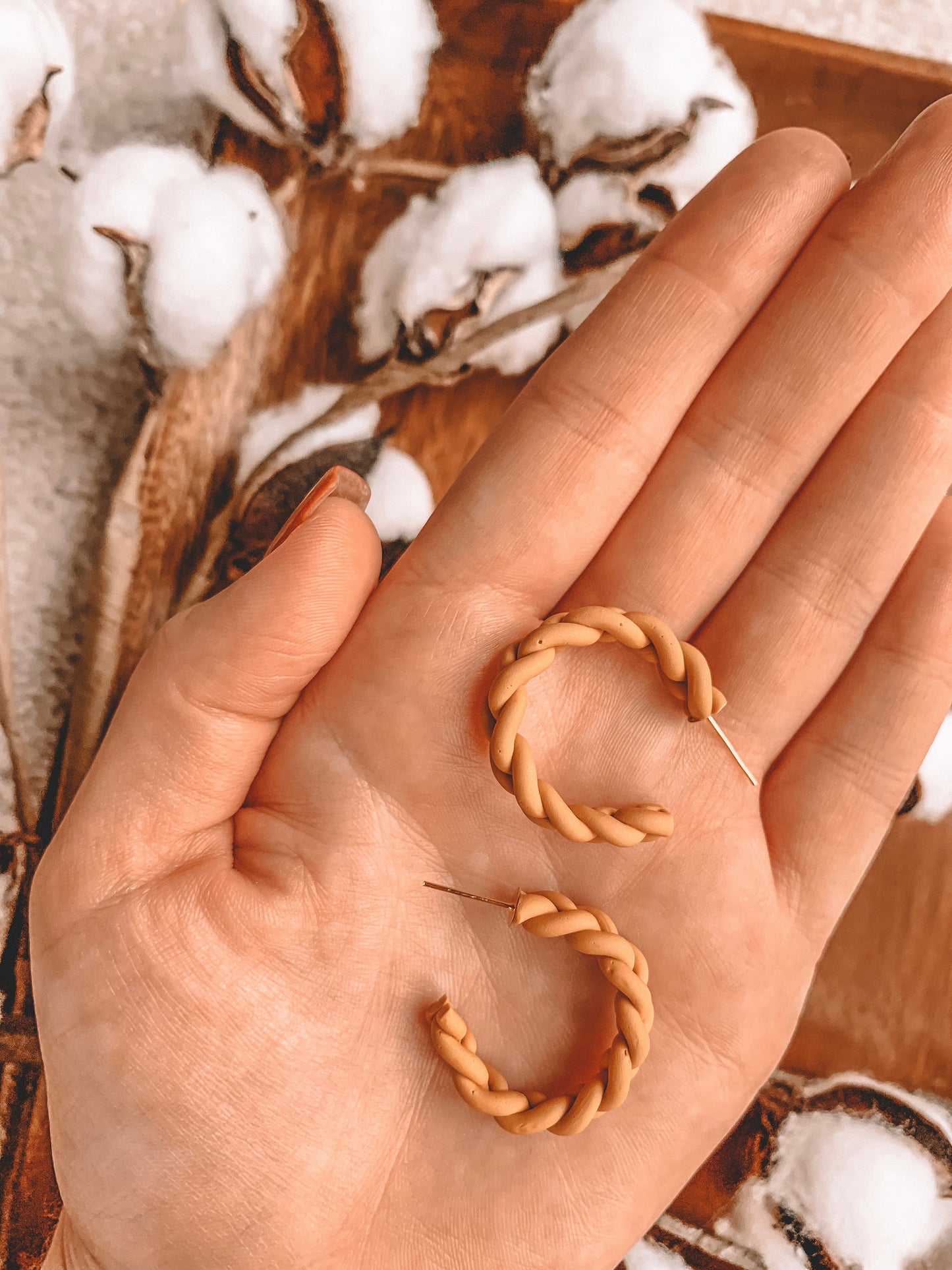 BRAIDED HOOPS // Mustard