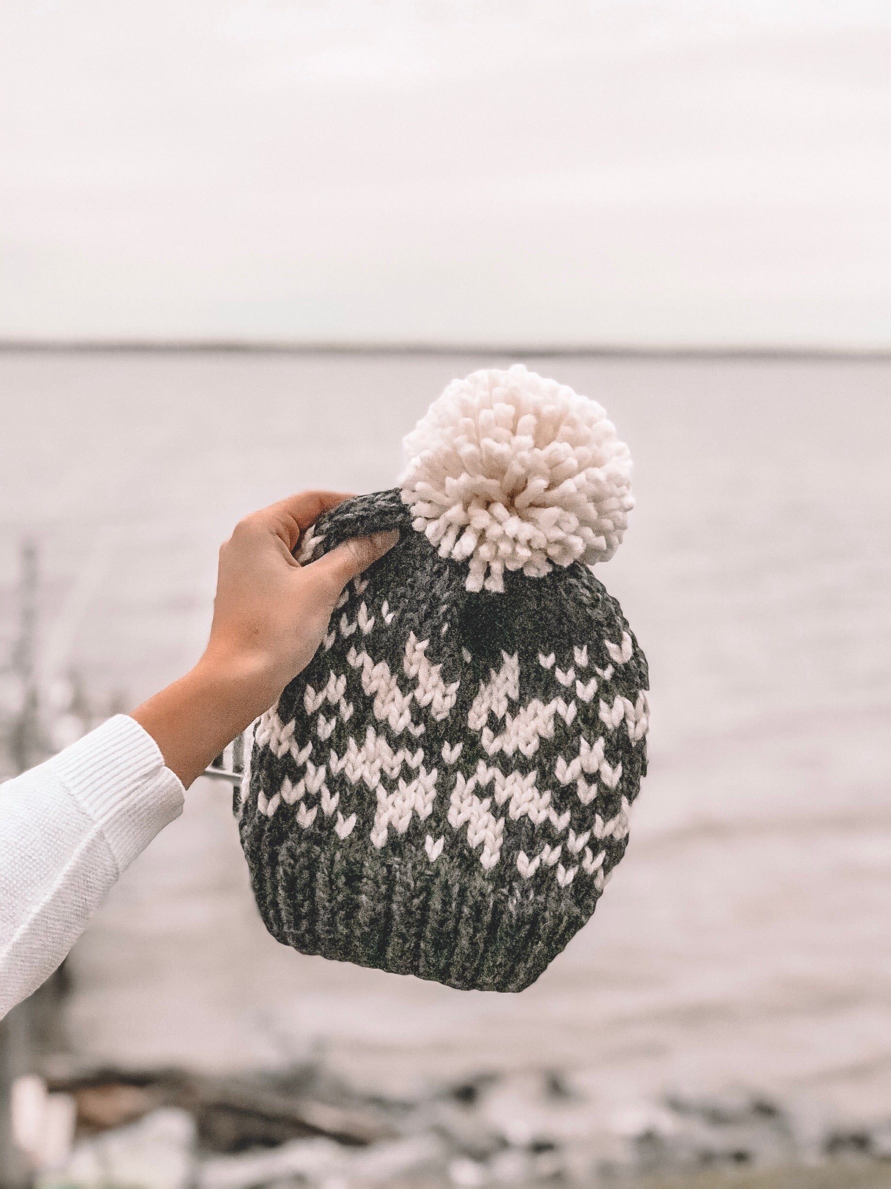 Fair isle knit hat deals