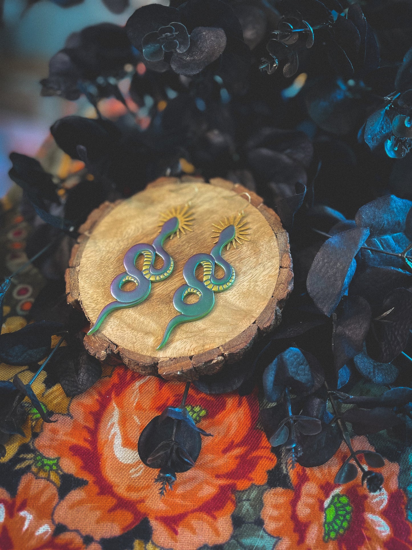 Color Change Sun Snakes Dangles // Fall Collection