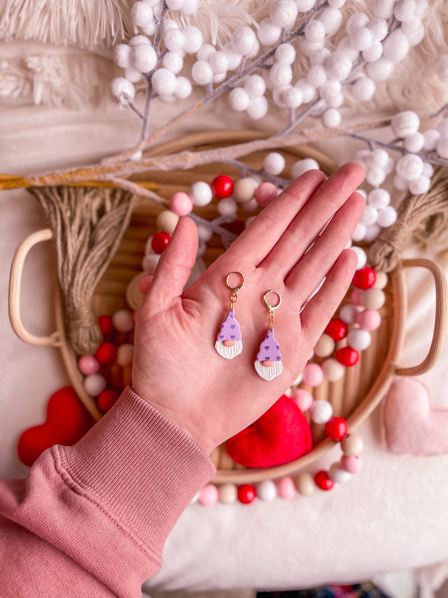 Lavender Gnomie Homie Dangles // Valentines 2022 Collection