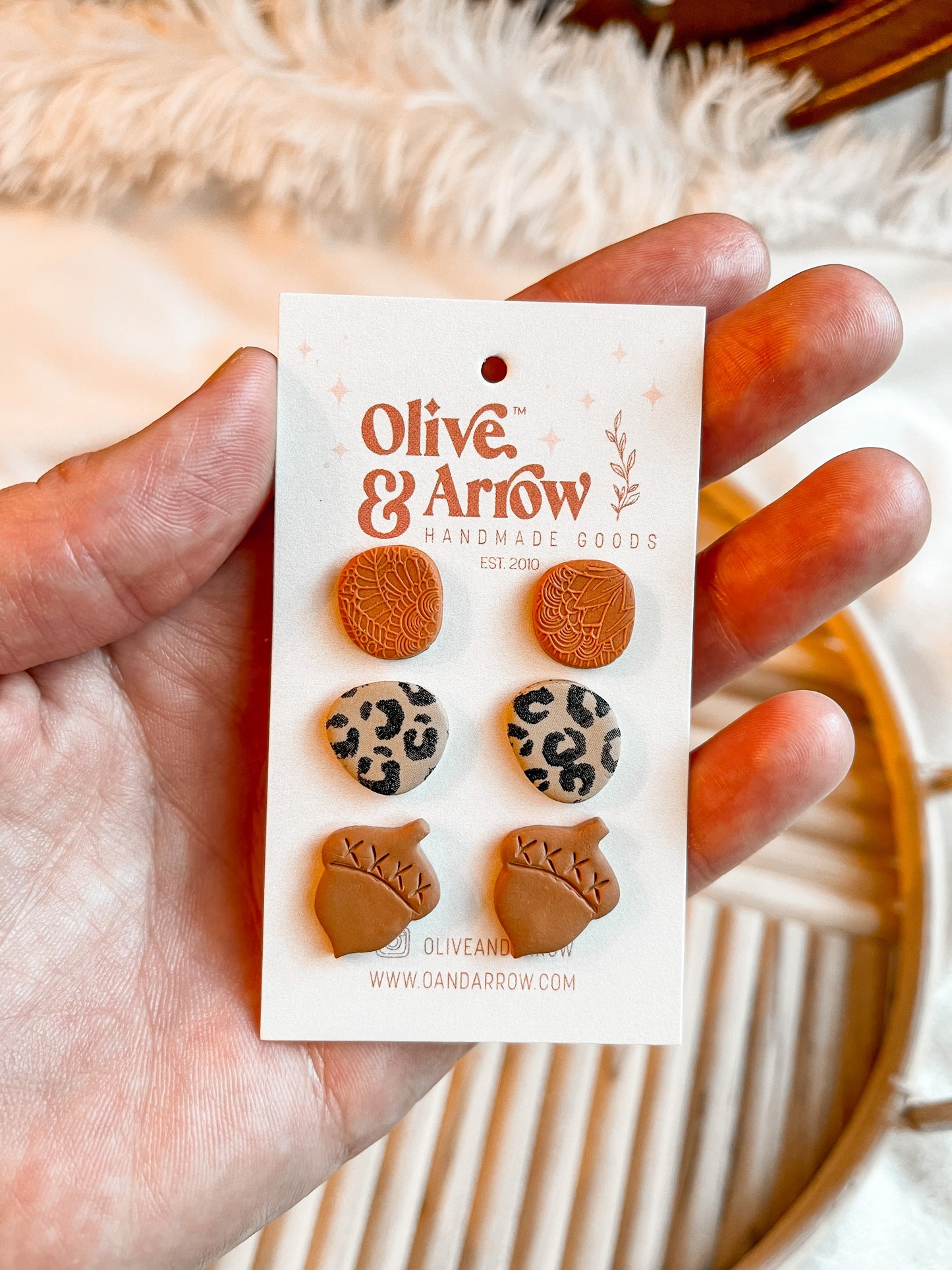 Fall Leopard Acorn Stud Pack // Fall Collection