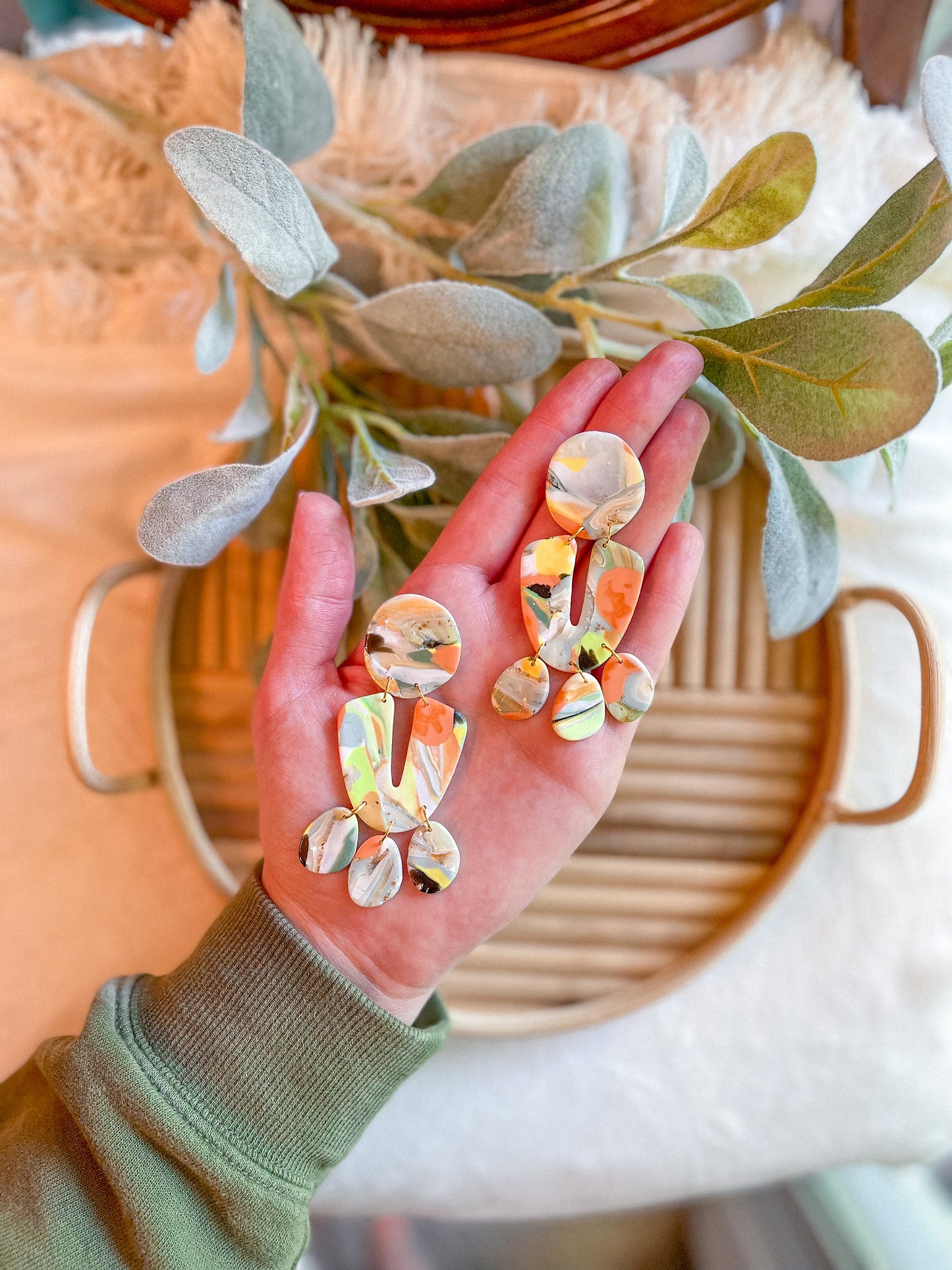 Scrappy Slab Arch Dangles // Jackson Collection