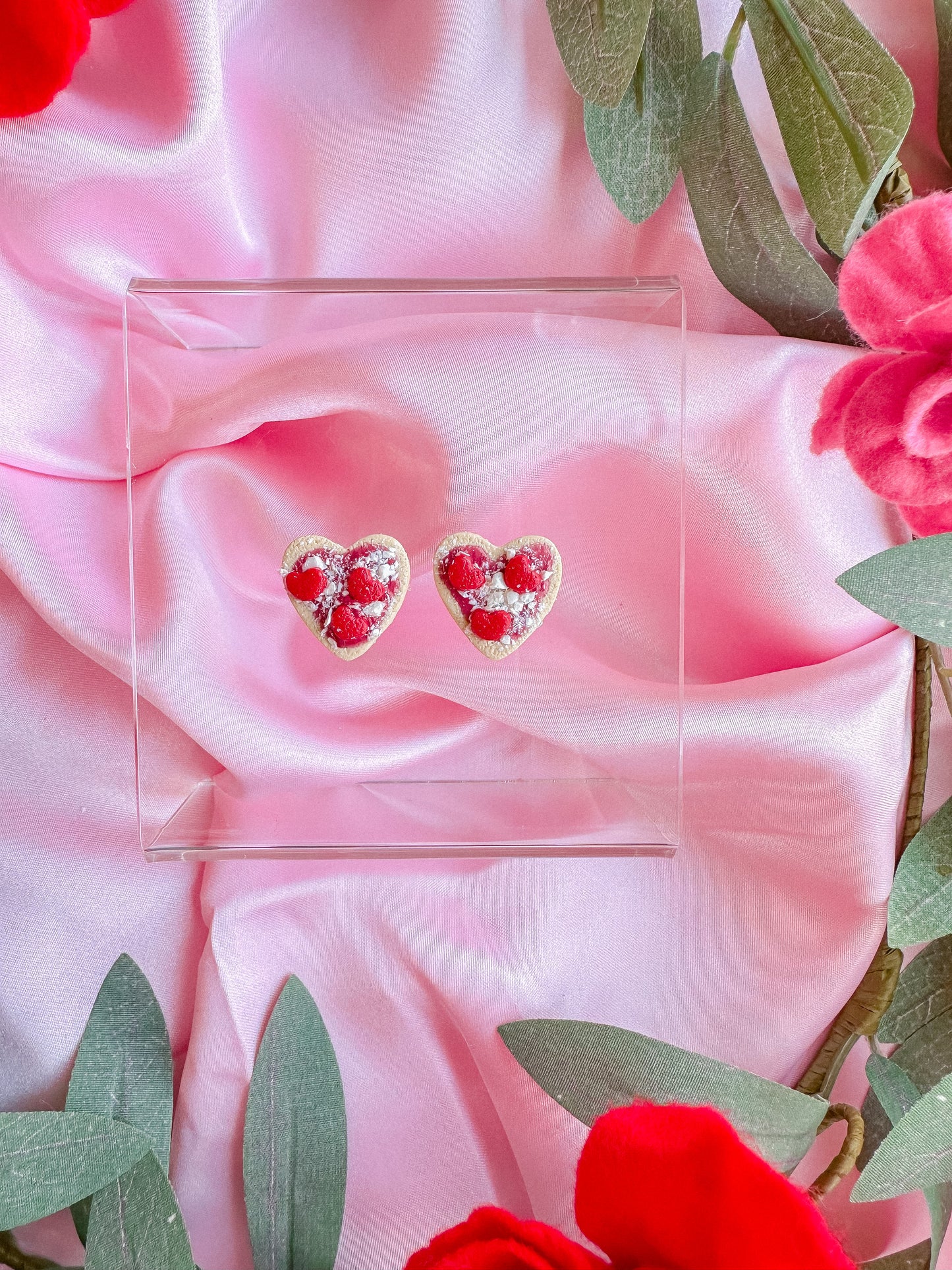 Pizza My Heart Studs // Vday 2023