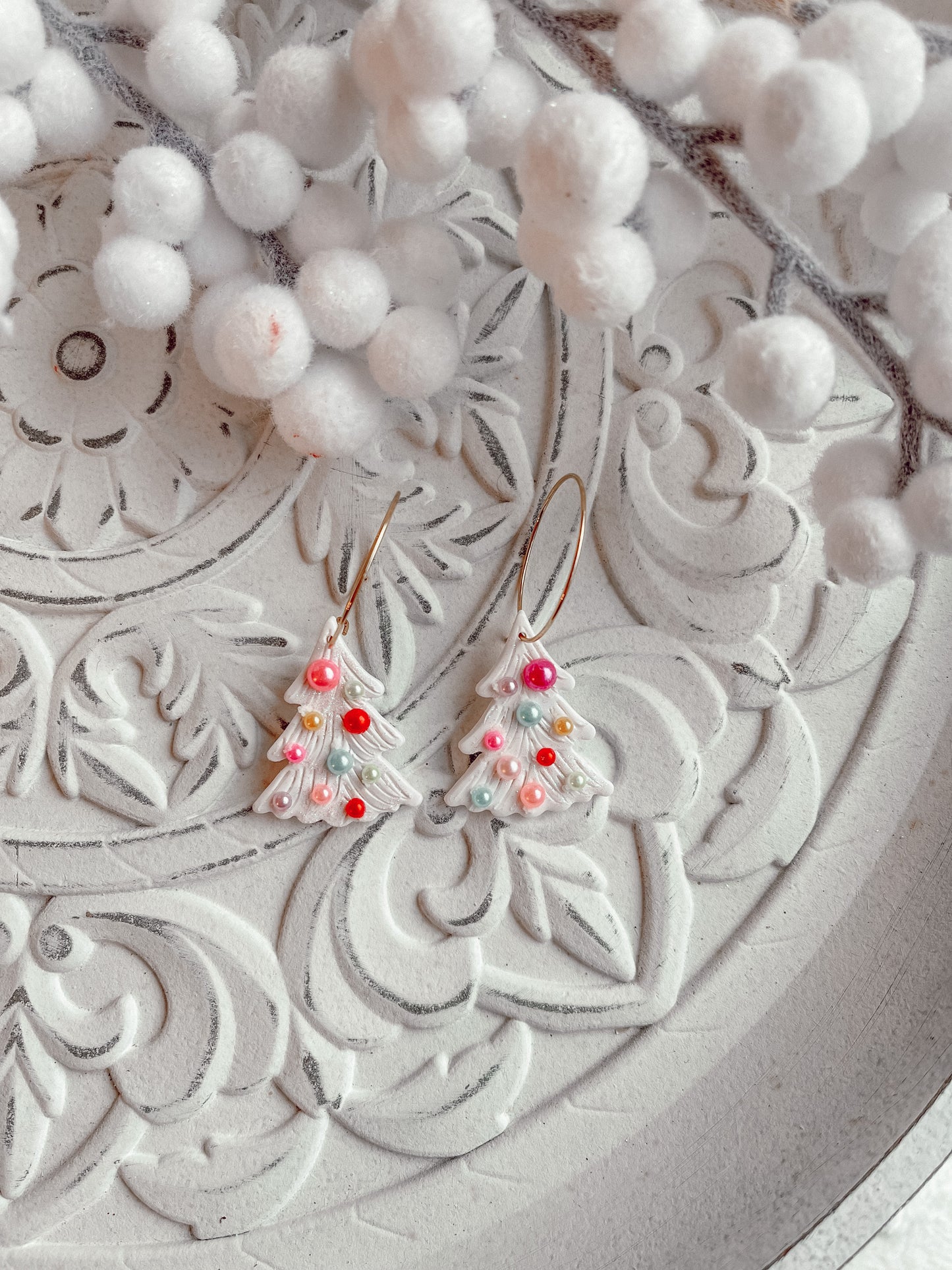 Vintage Xmas Tree Hoops // Holiday 22