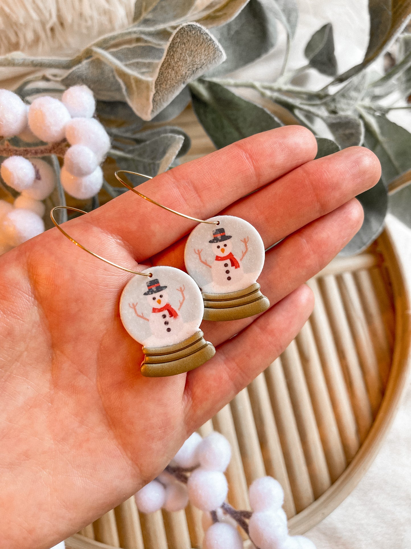 Snow Globe Hoops // Holiday Collection
