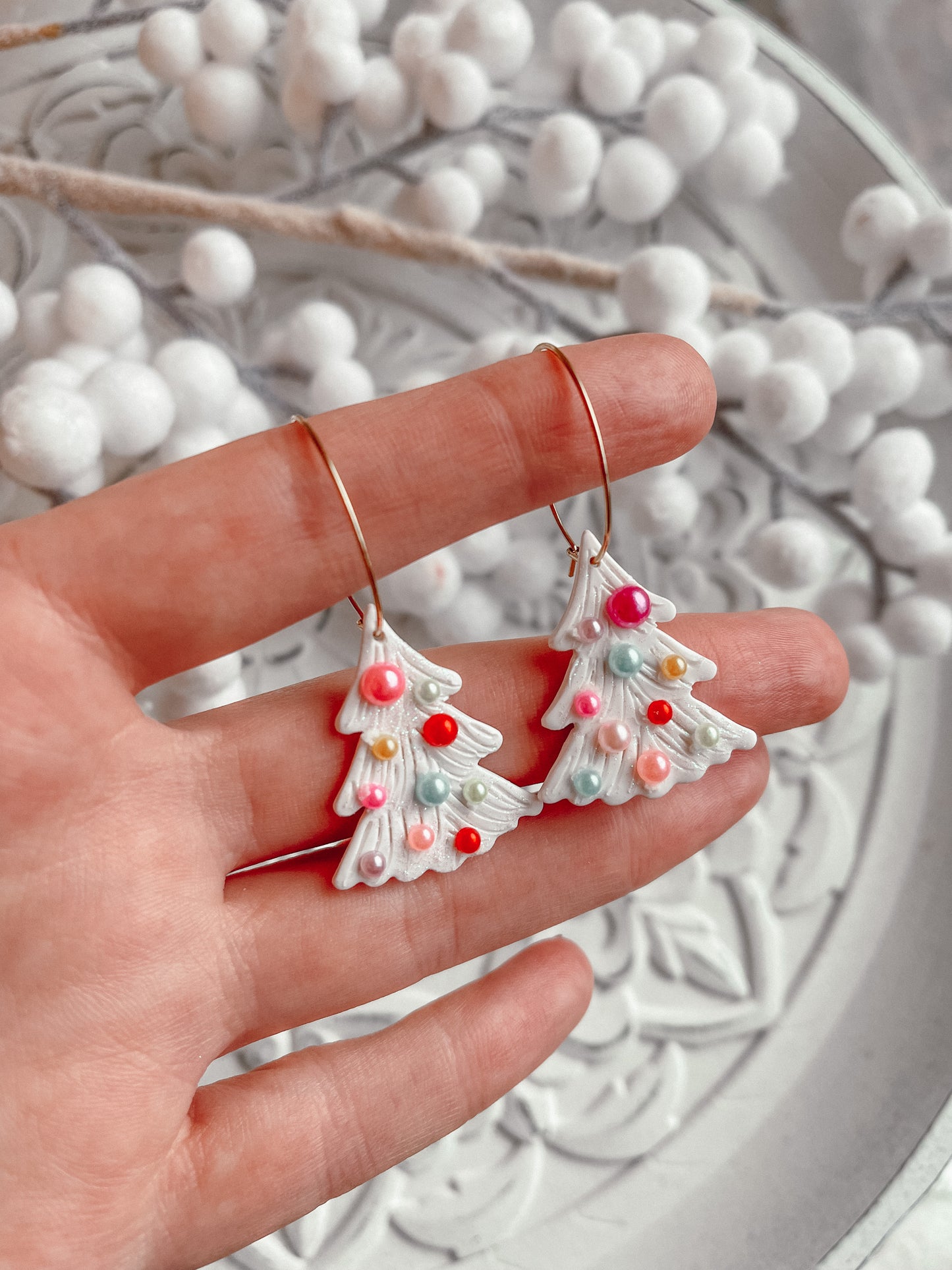 Vintage Xmas Tree Hoops // Holiday 22