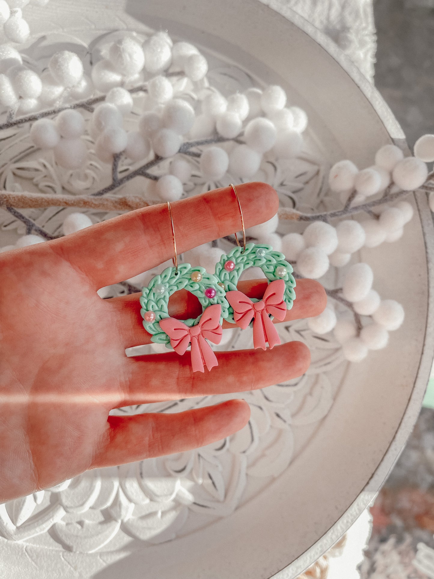 Minty Wreath Hoops // Holiday 22