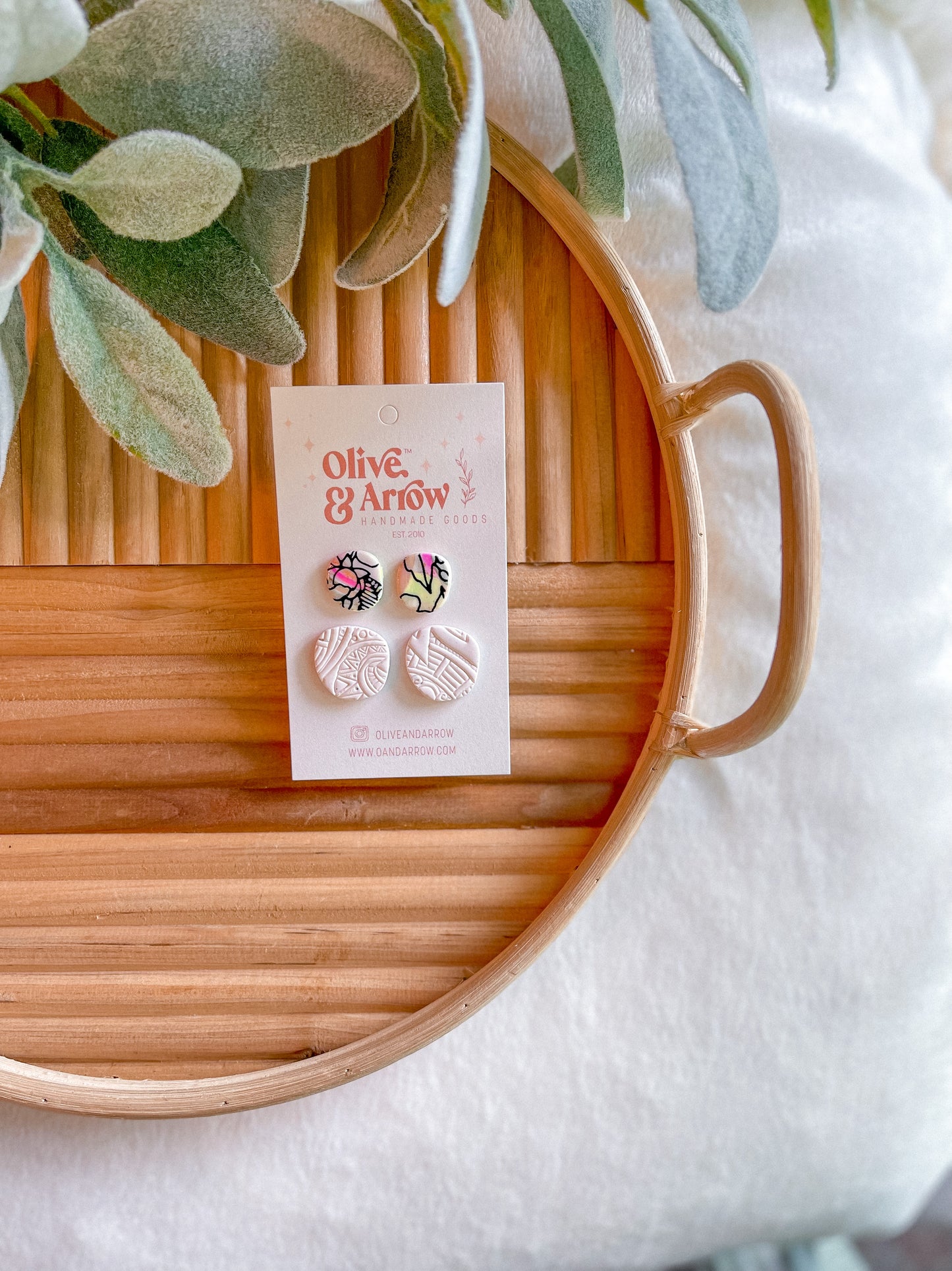 Floral Scrappy Textured Stud Pack // Jackson Collection