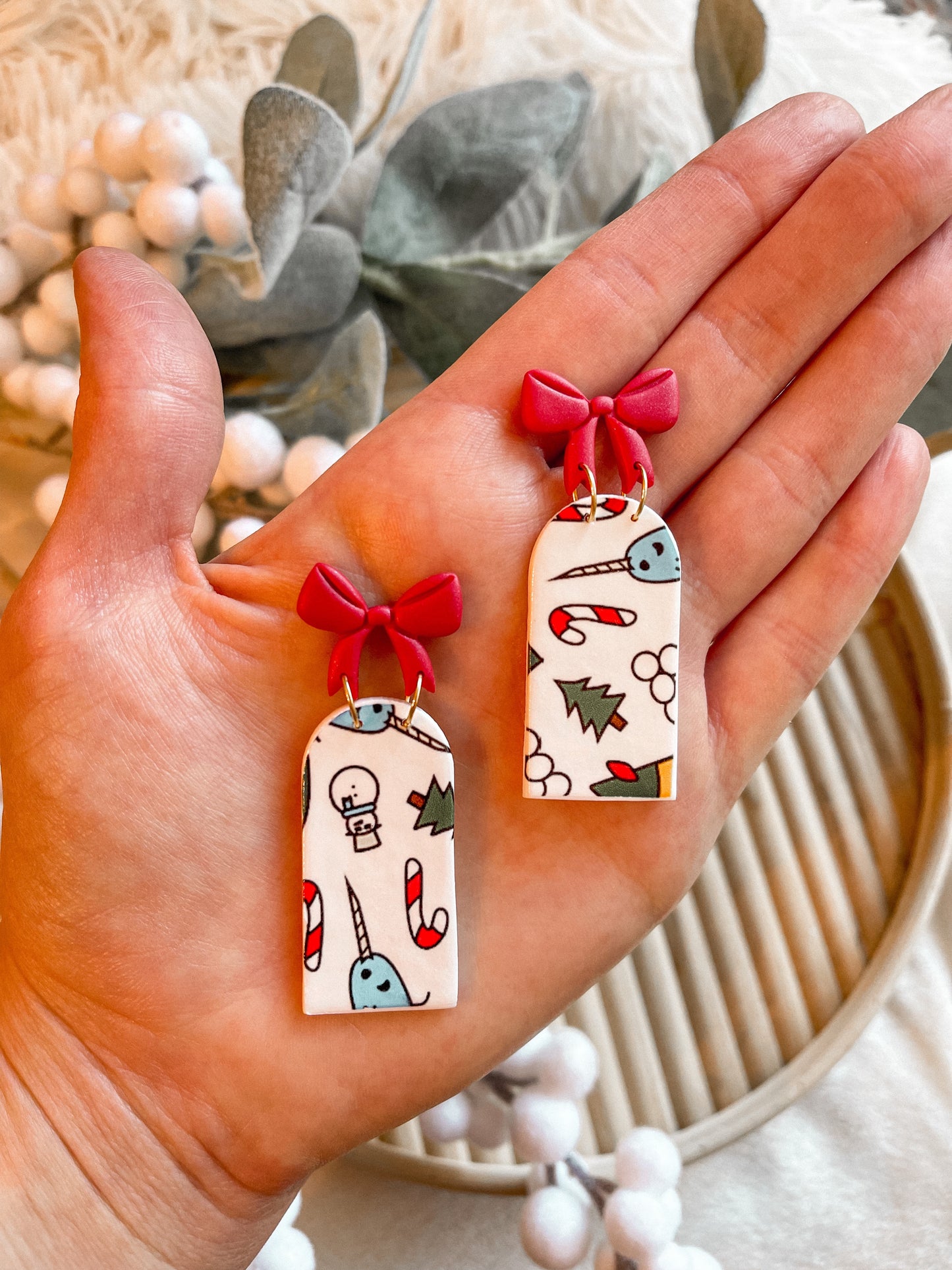 ELF Bow Dangles // Holiday Collection