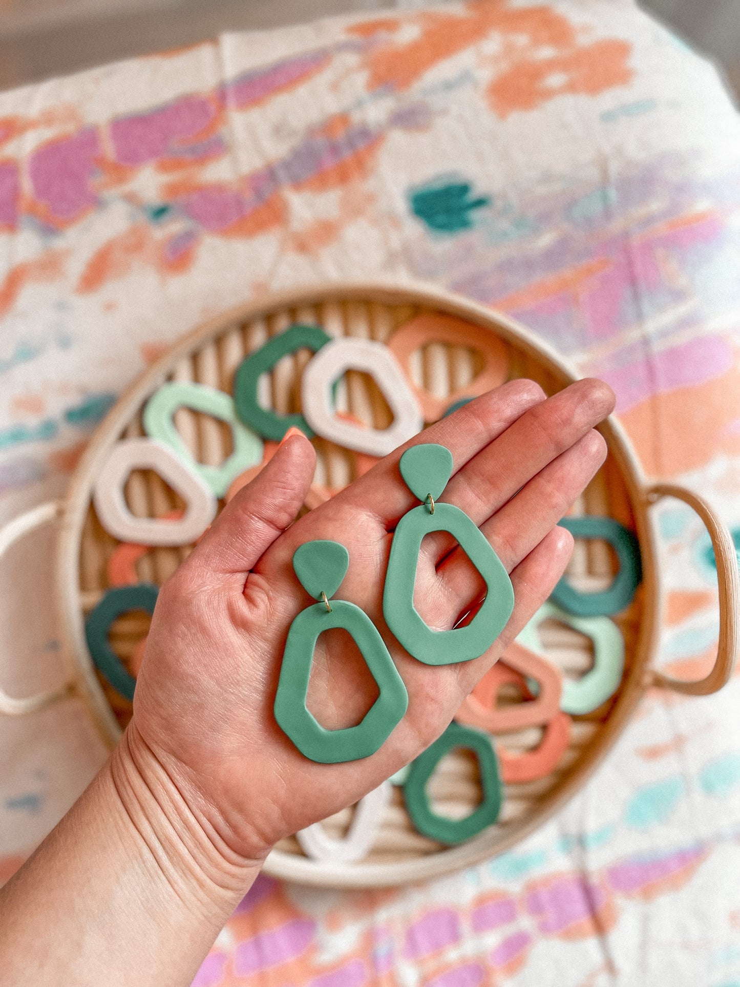 Summer Palette Geo Dangles // Summer Collection