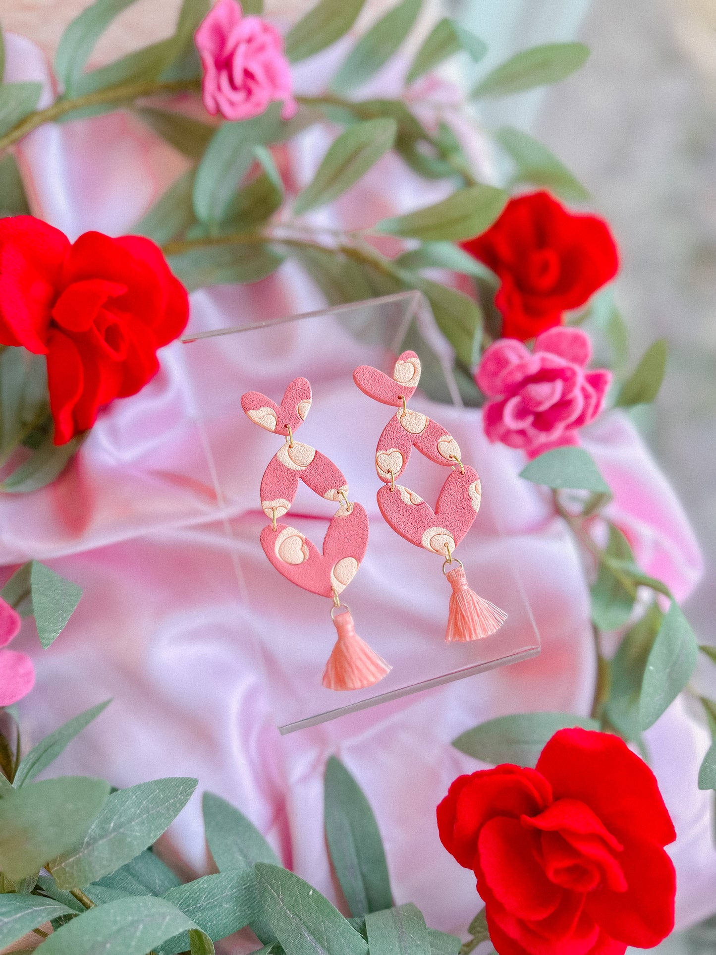 Imprint Stacked Hearts Dangles // Vday 2023