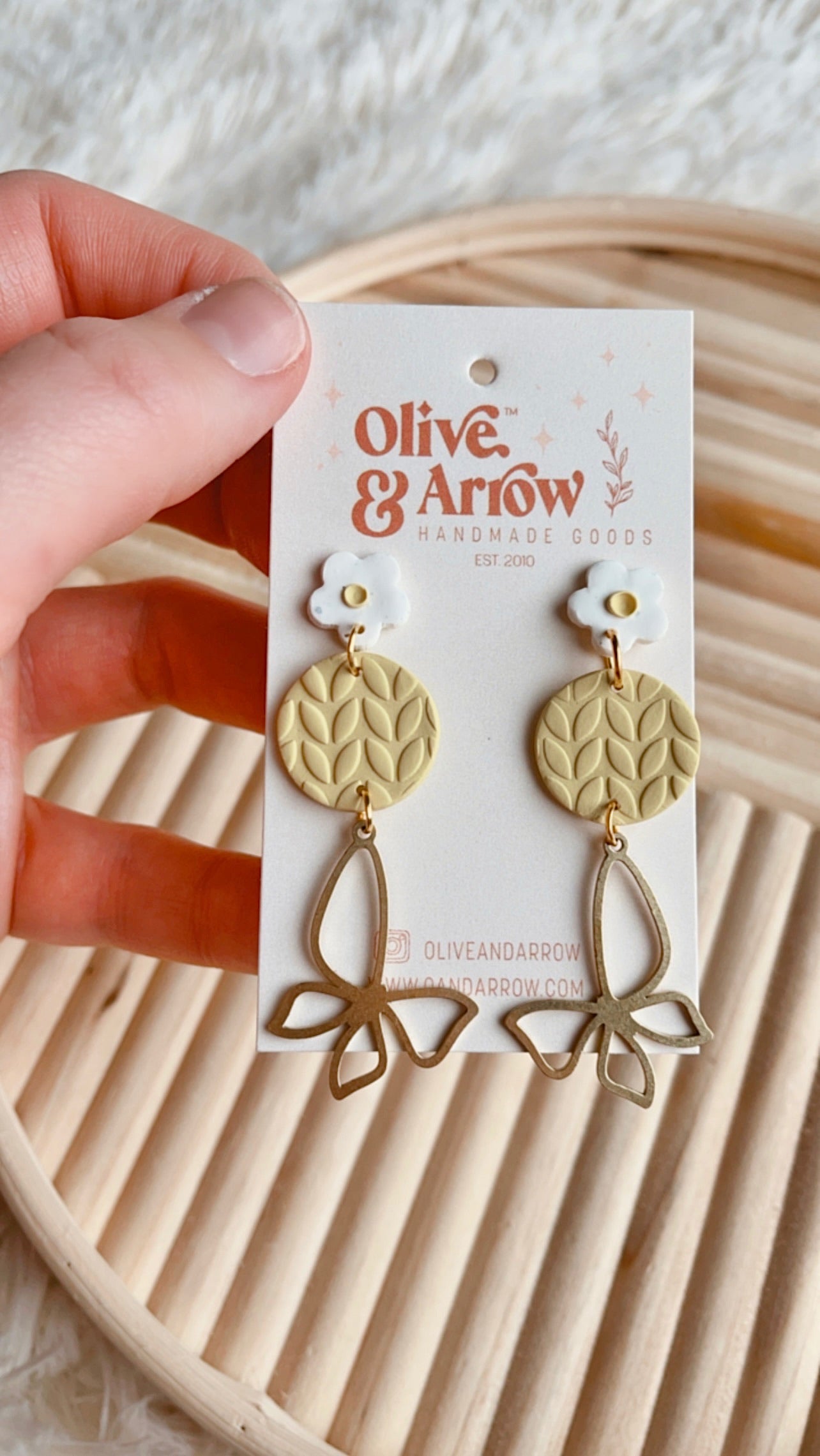 Lemonade + Daisy Butterfly Dangles // Spring Collection